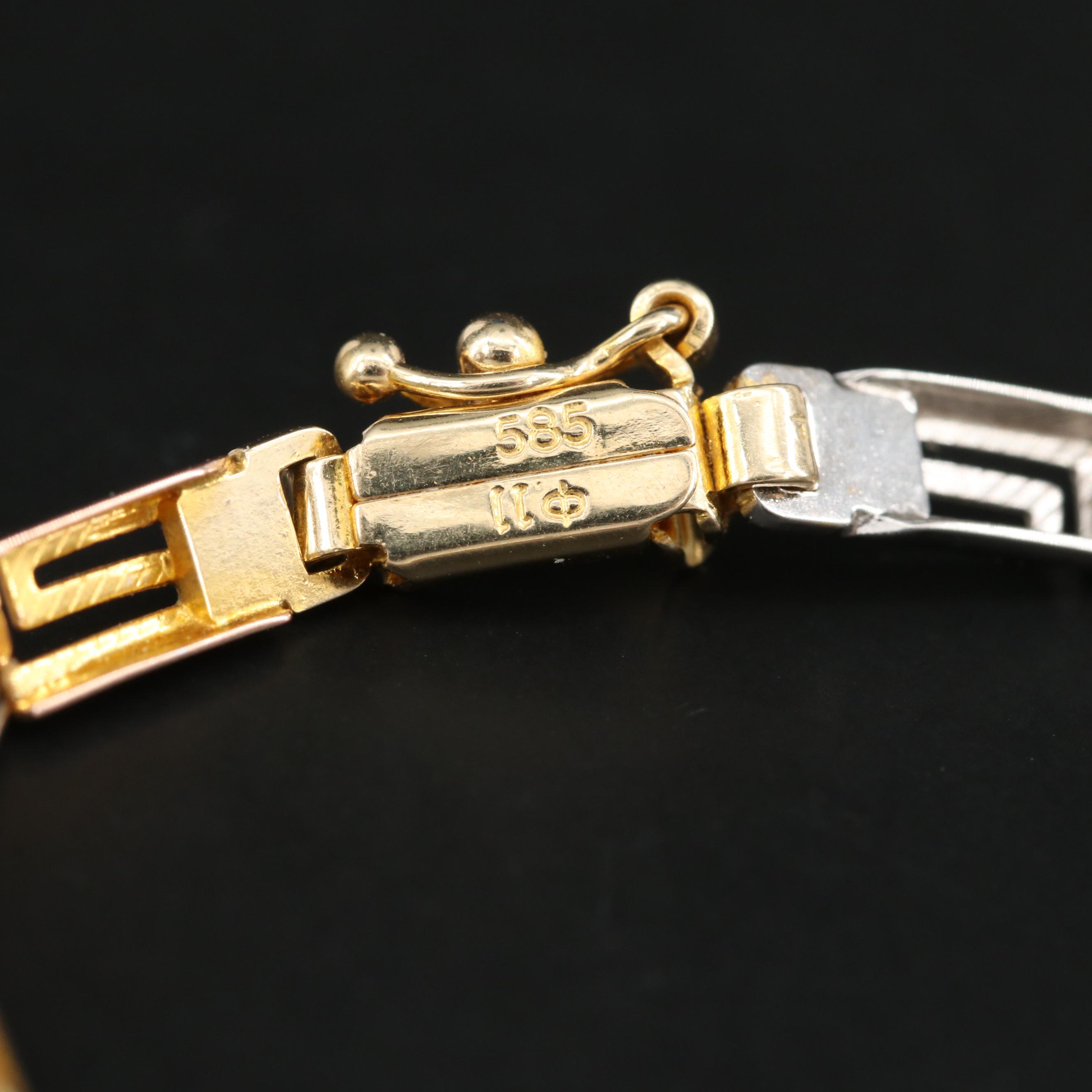 14K Tri-Color Gold Bracelet