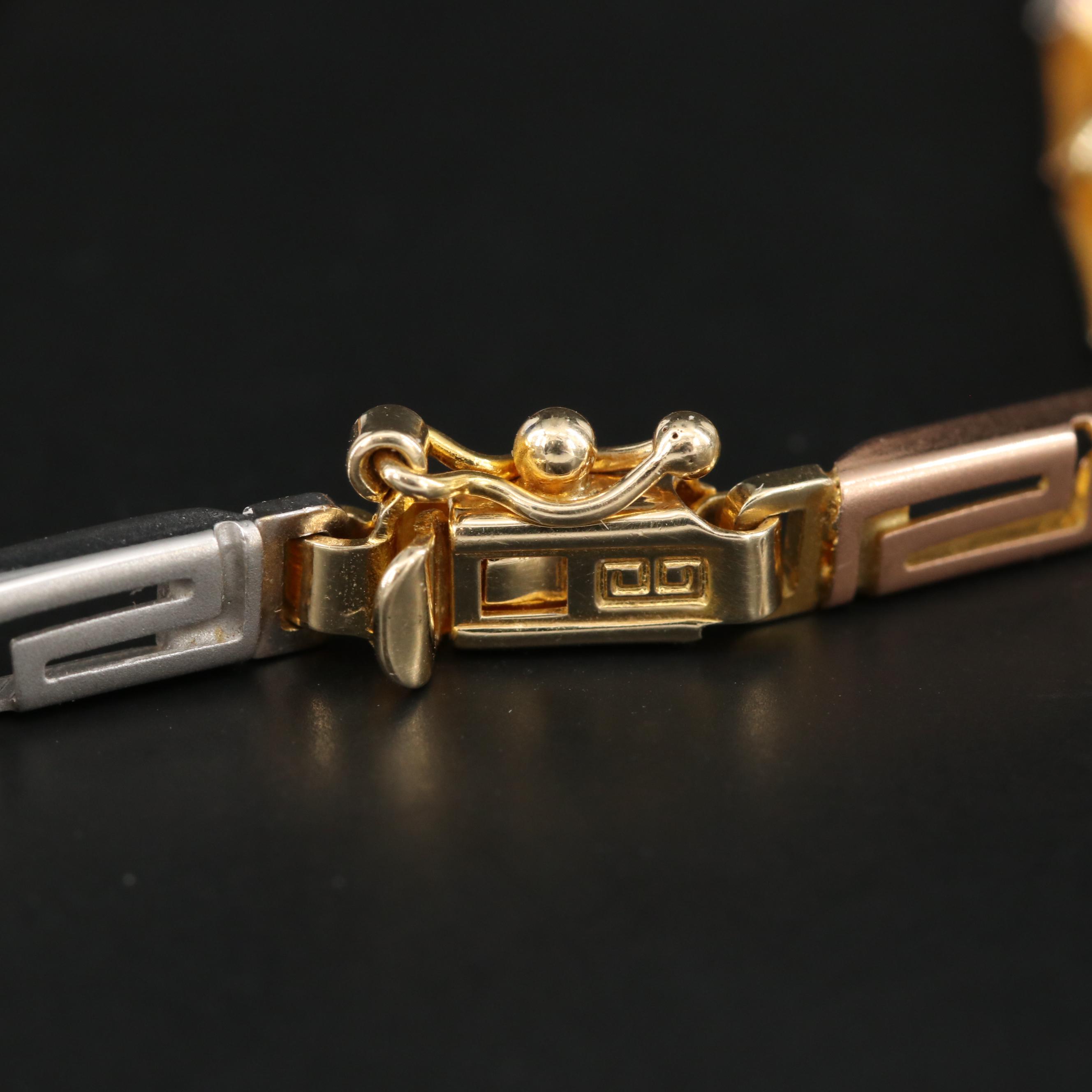 14K Tri-Color Gold Bracelet
