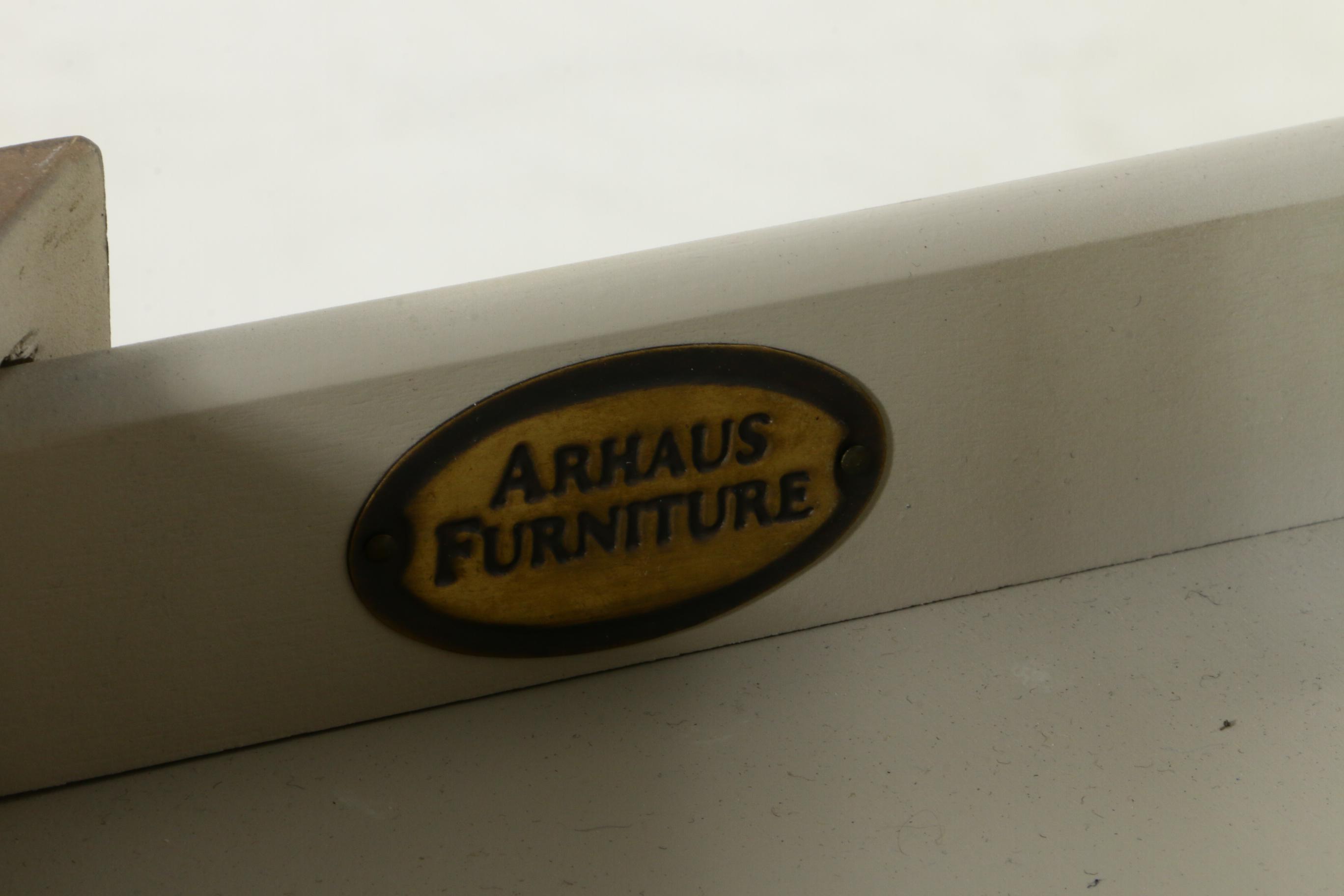 Arhaus "Luca" Side Table with Drawer and Marble Top, Contemporary