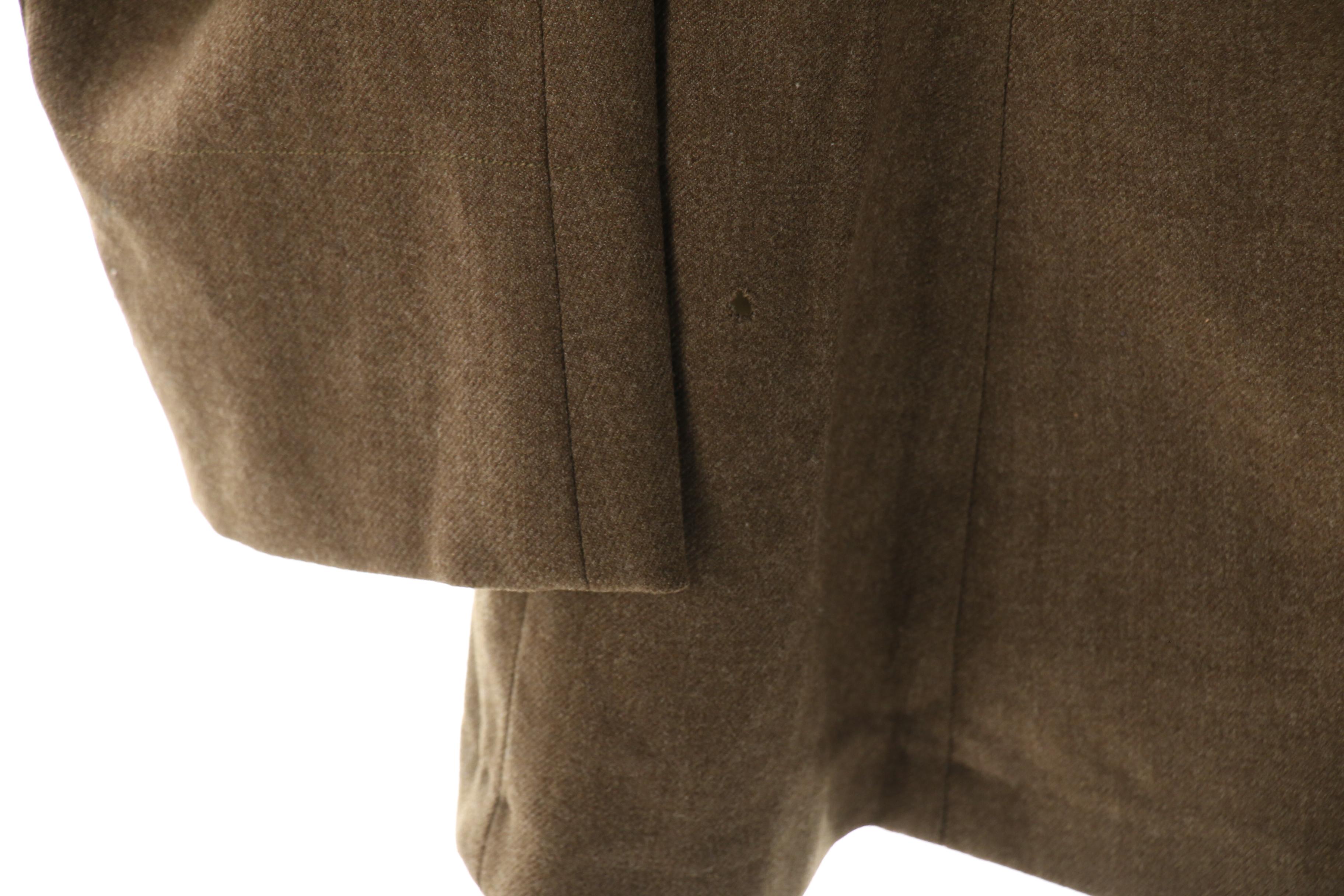 WWII Era Decorated Army Uniform Including Hat, Belt and Tie