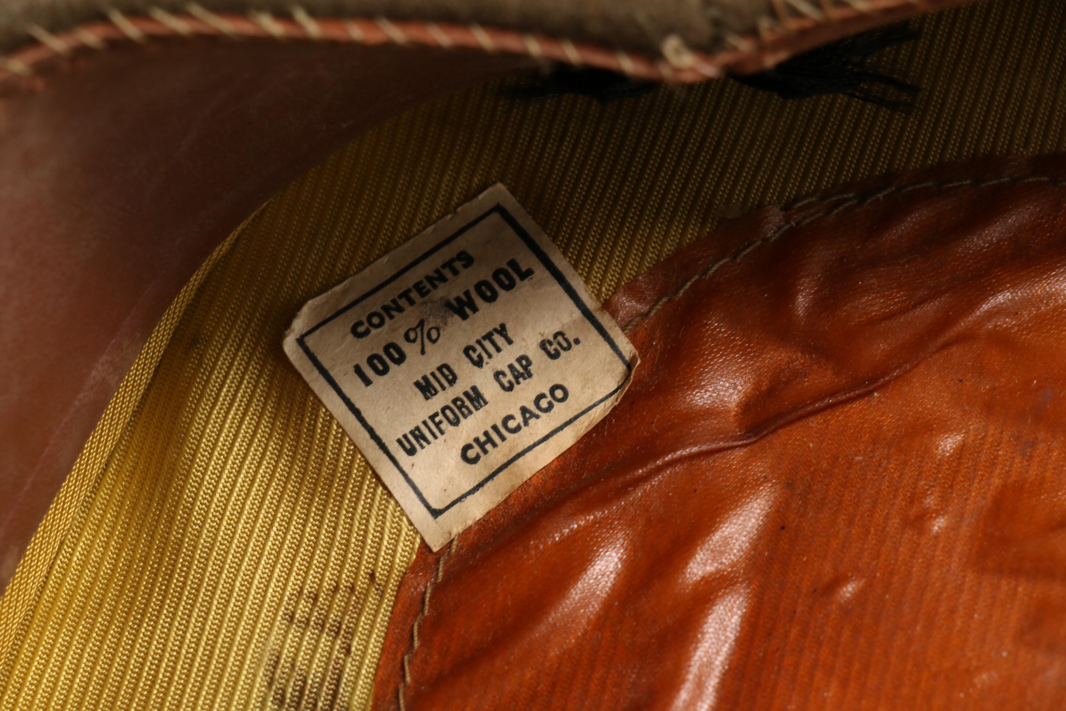 WWII Era Decorated Army Uniform Including Hat, Belt and Tie