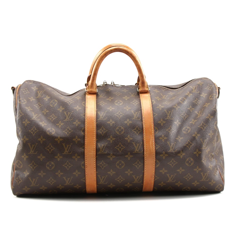 Louis Vuitton Keepall 50 in Monogram Canvas and Leather