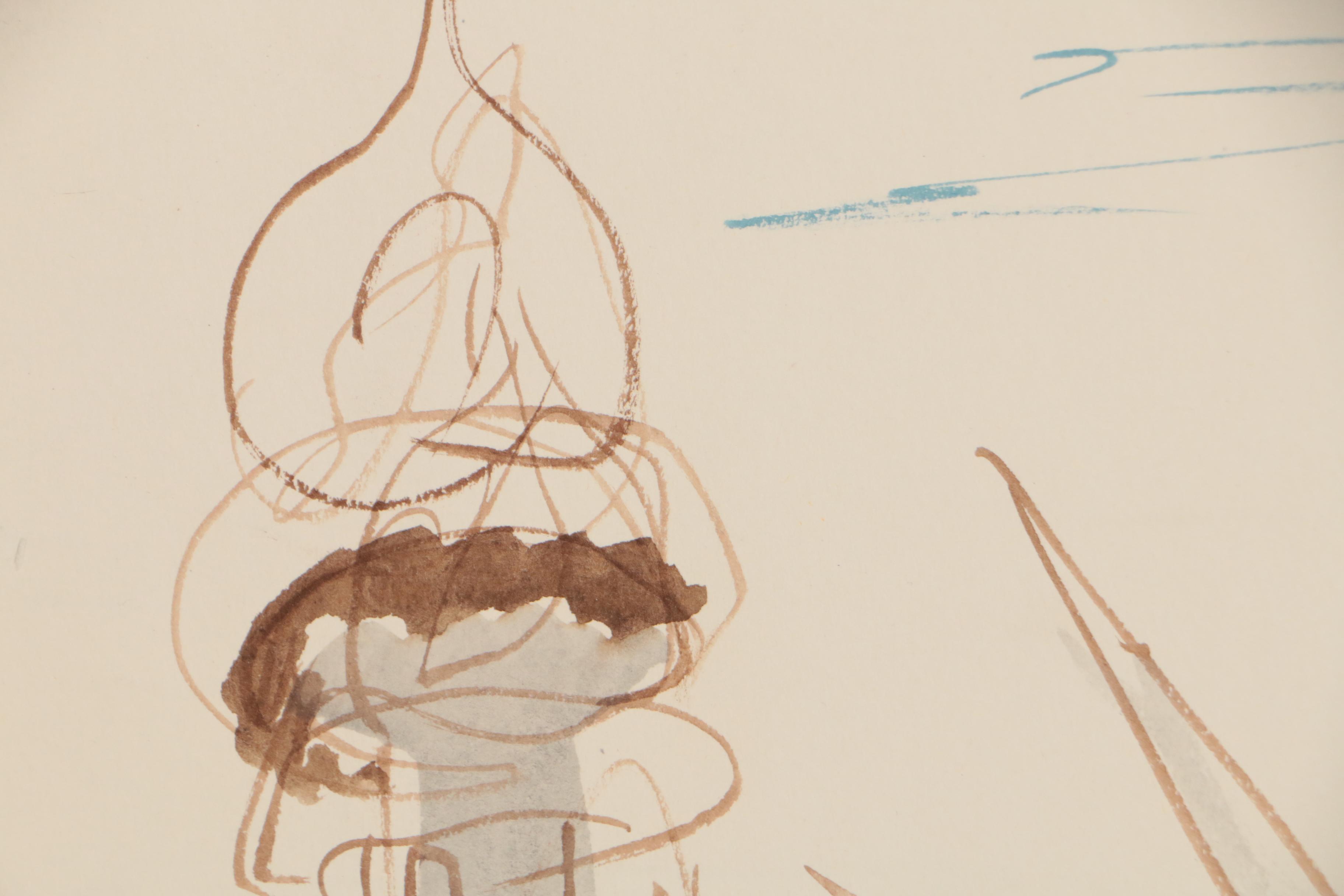 Statue of Liberty Ink Drawing, circa 1955