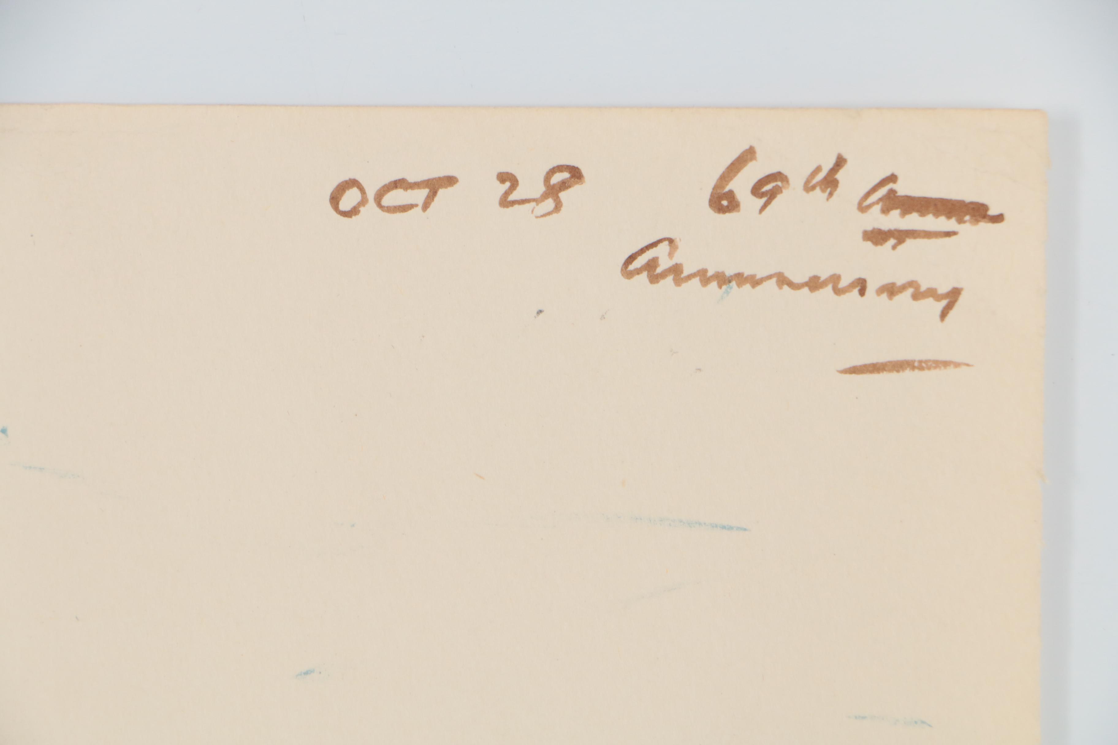 Statue of Liberty Ink Drawing, circa 1955