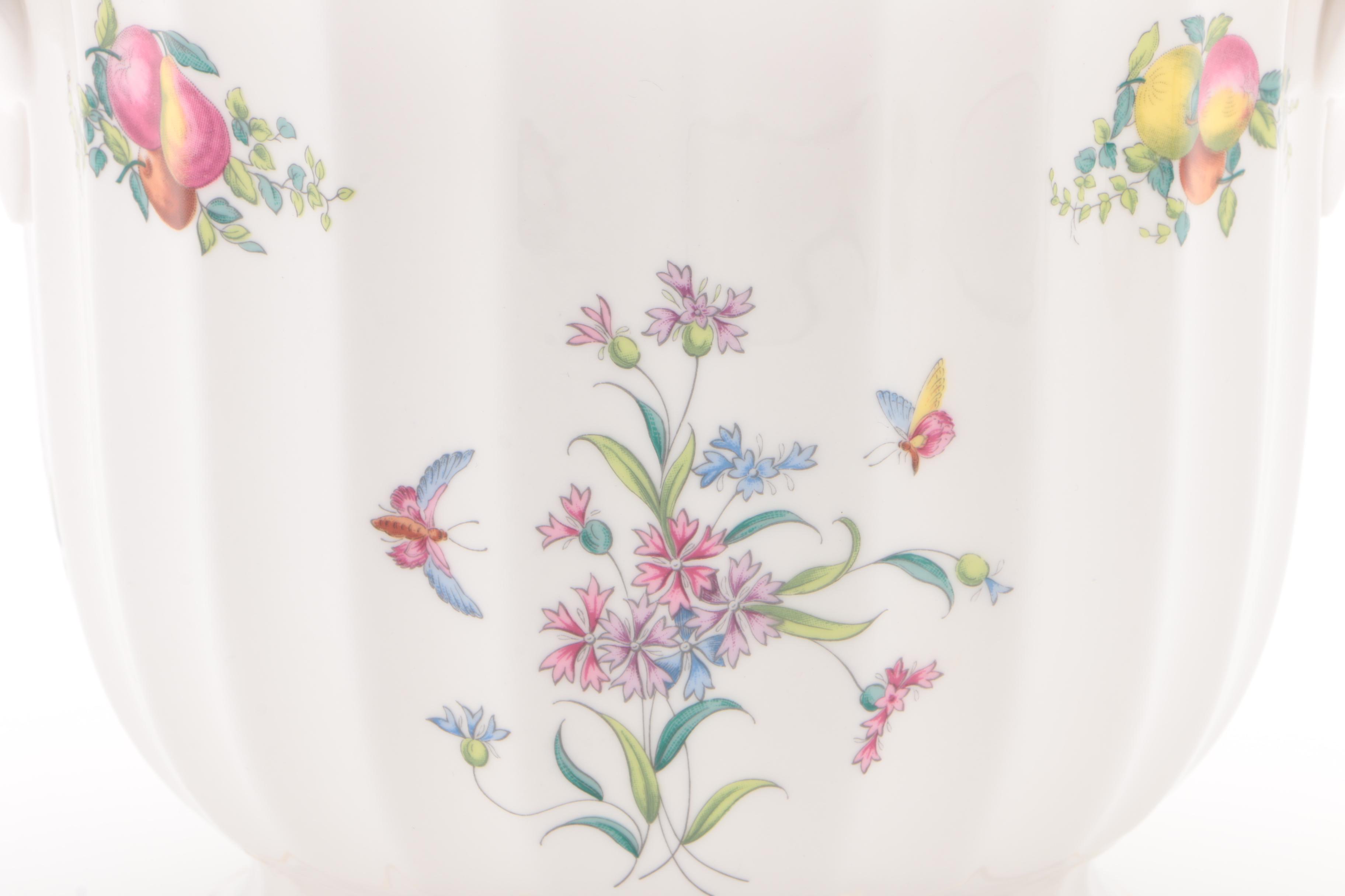 Spode "Trapnell" Bone China Cachepot with MoMA Haviland Reproduction Cachepot