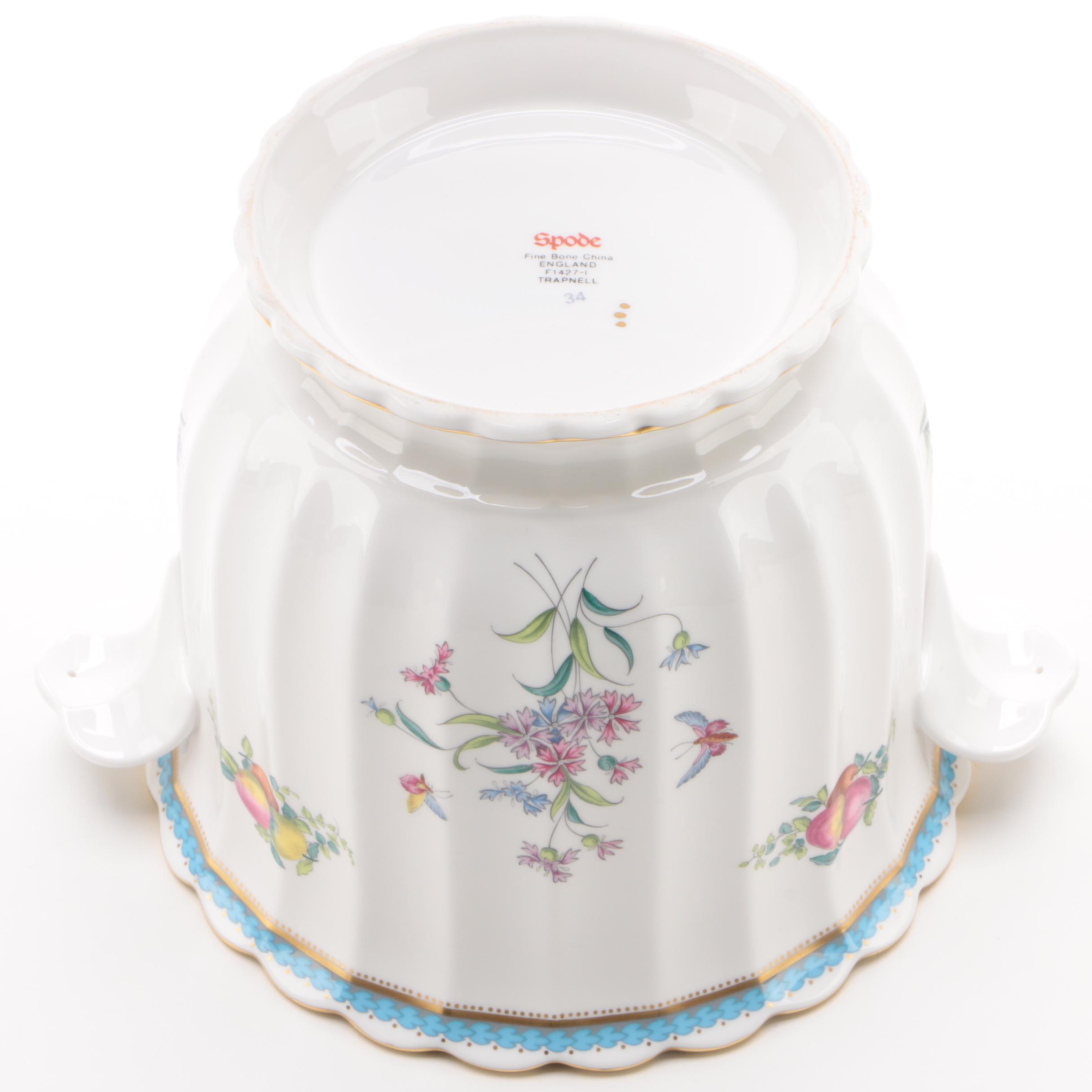 Spode "Trapnell" Bone China Cachepot with MoMA Haviland Reproduction Cachepot