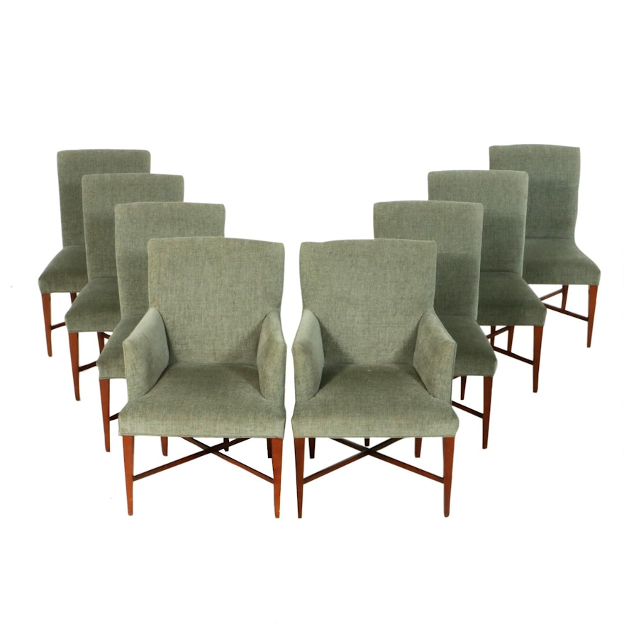 Baker Furniture Upholstered Dining Chairs, Contemporary