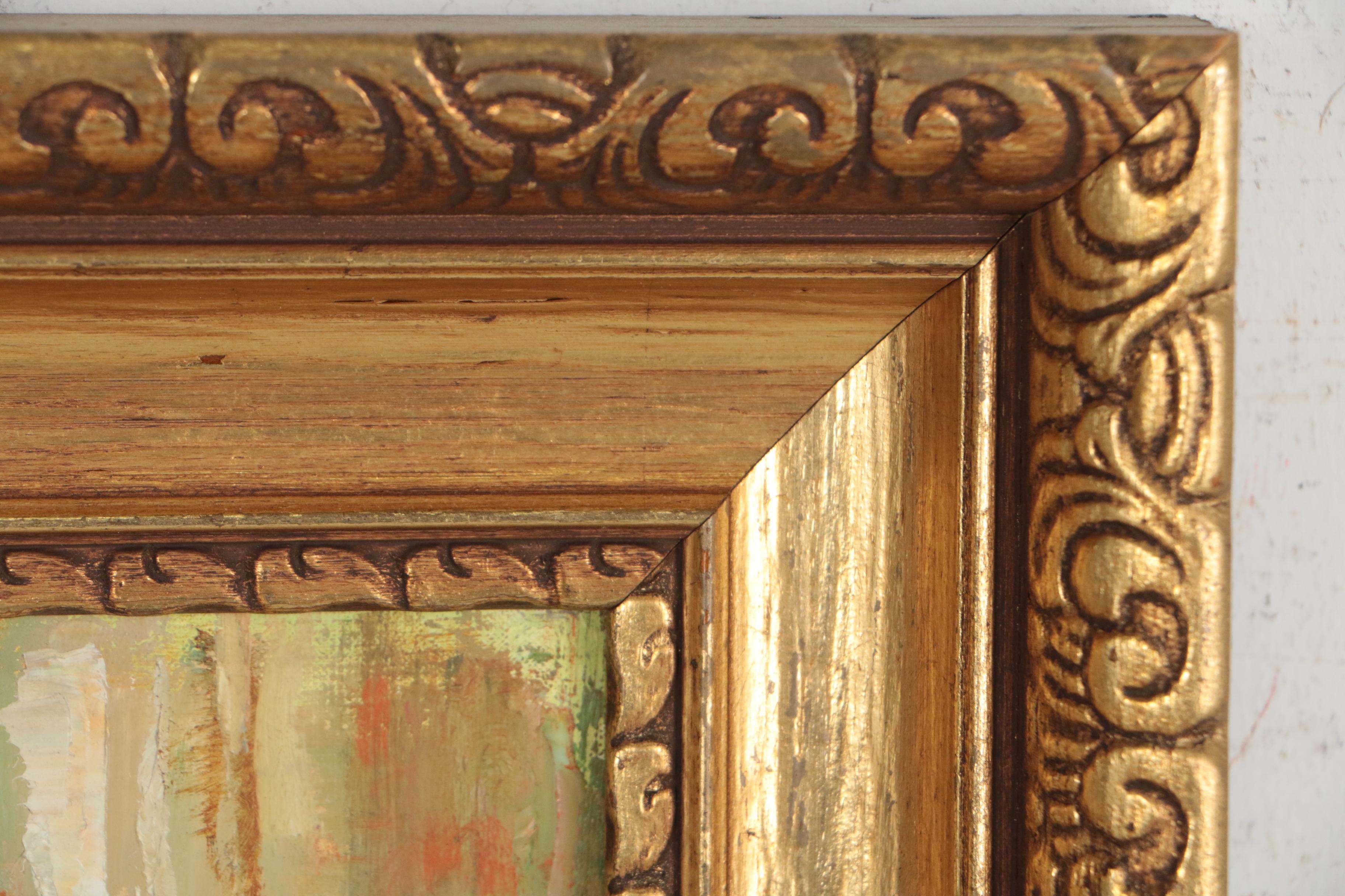 Maryse Ducaire-Rogue Seated Nude Figure Oil Painting