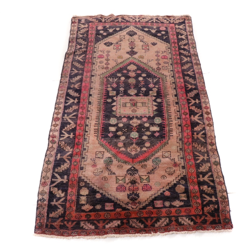 5'4 x 8' Hand-Woven Persian Afshar Rug, 1980s