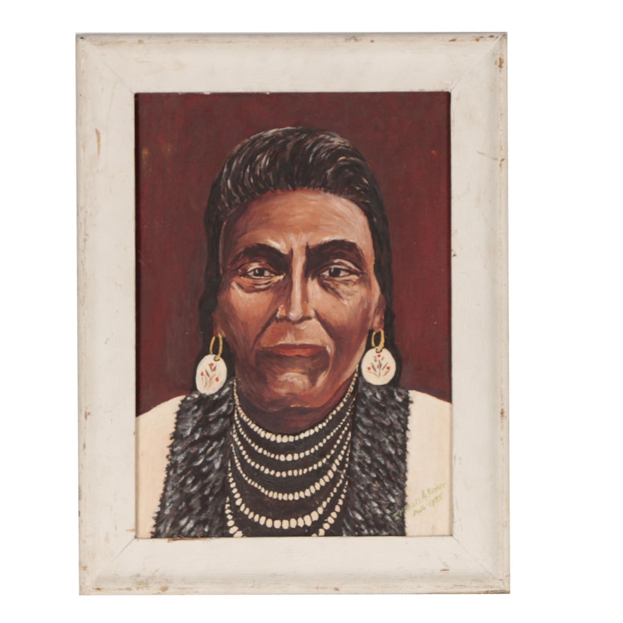 Charles Kempf Portrait Oil Painting of Chief Joseph