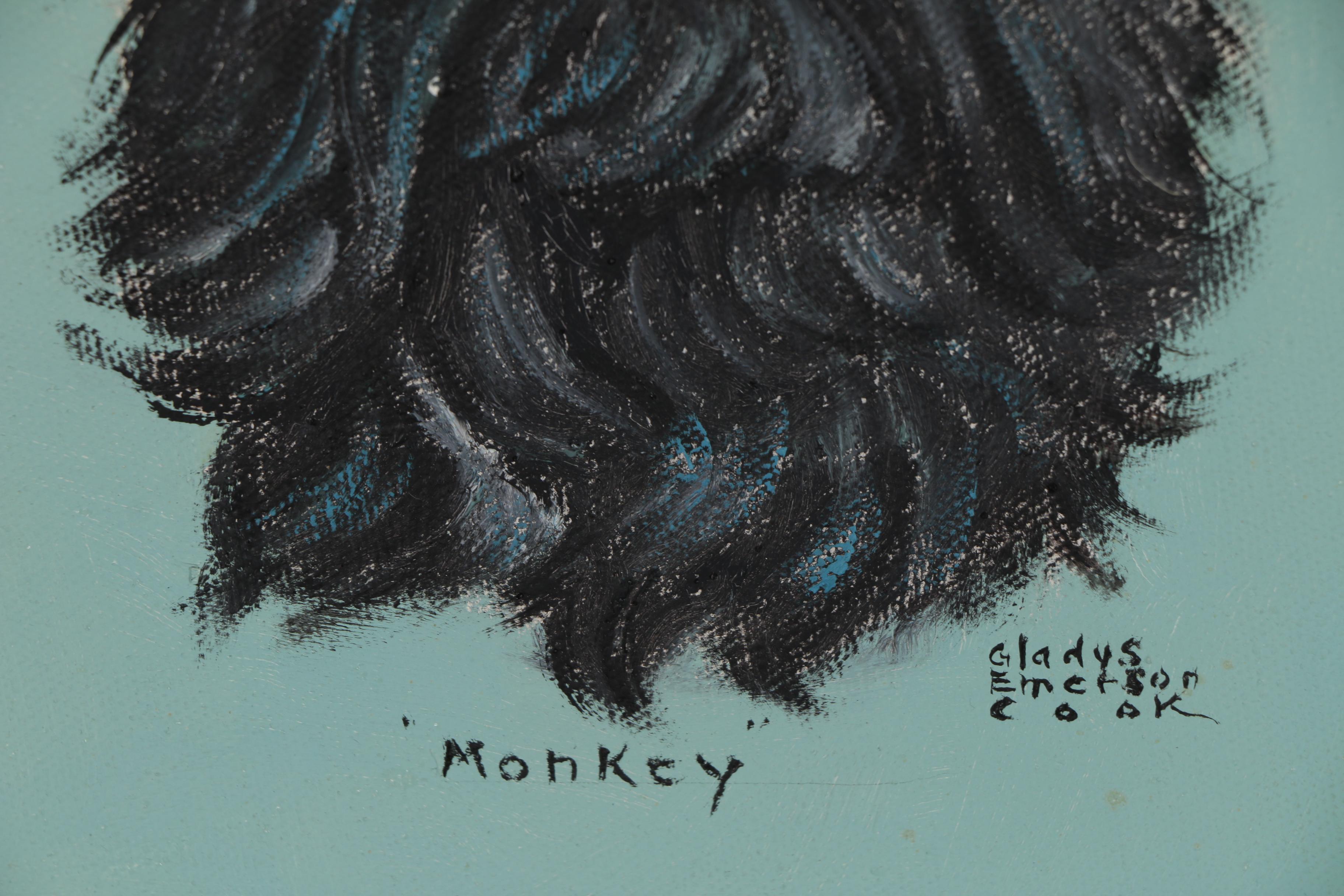 Gladys Emerson Cook Oil Painting "Monkey"