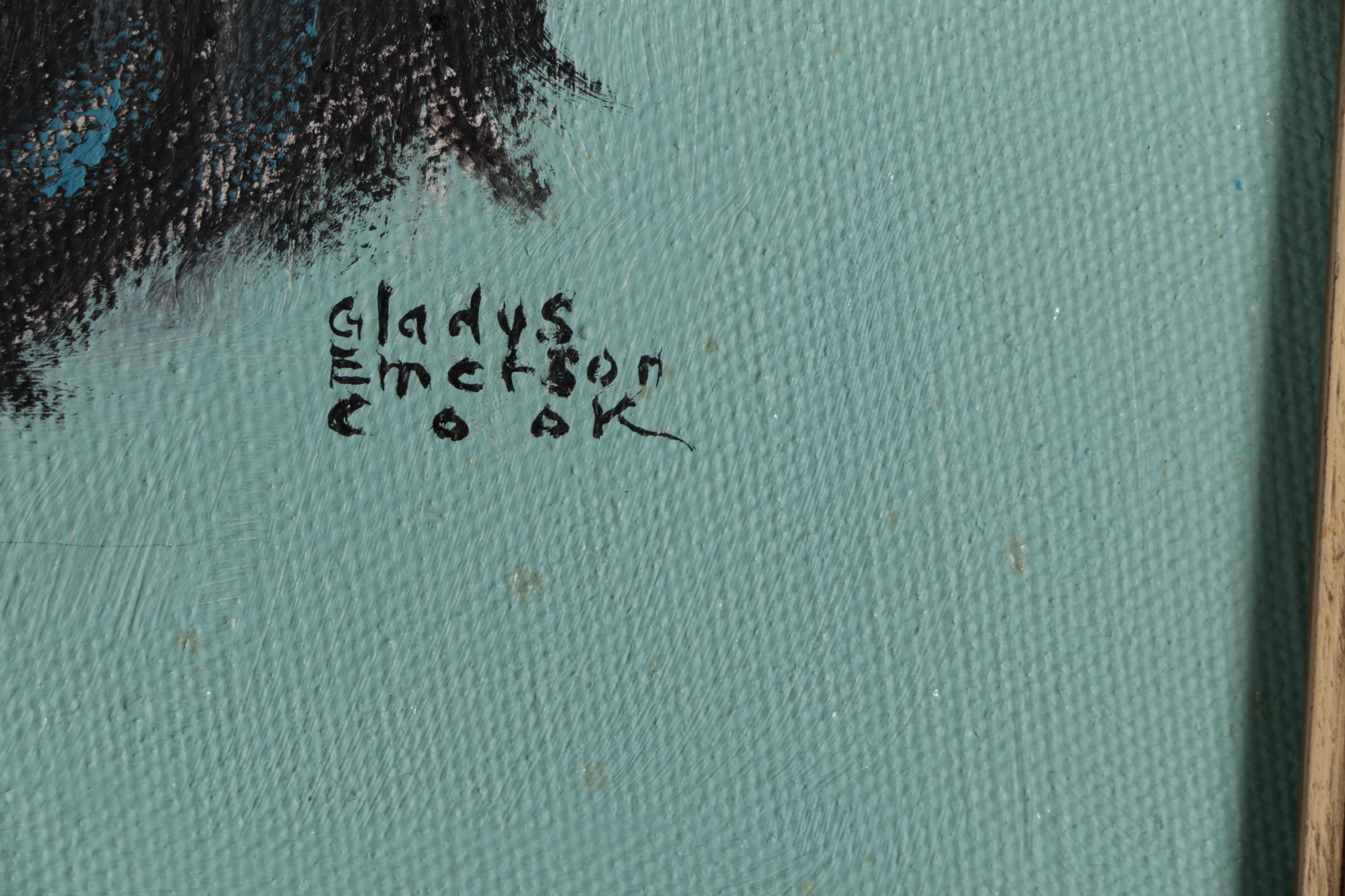 Gladys Emerson Cook Oil Painting "Monkey"