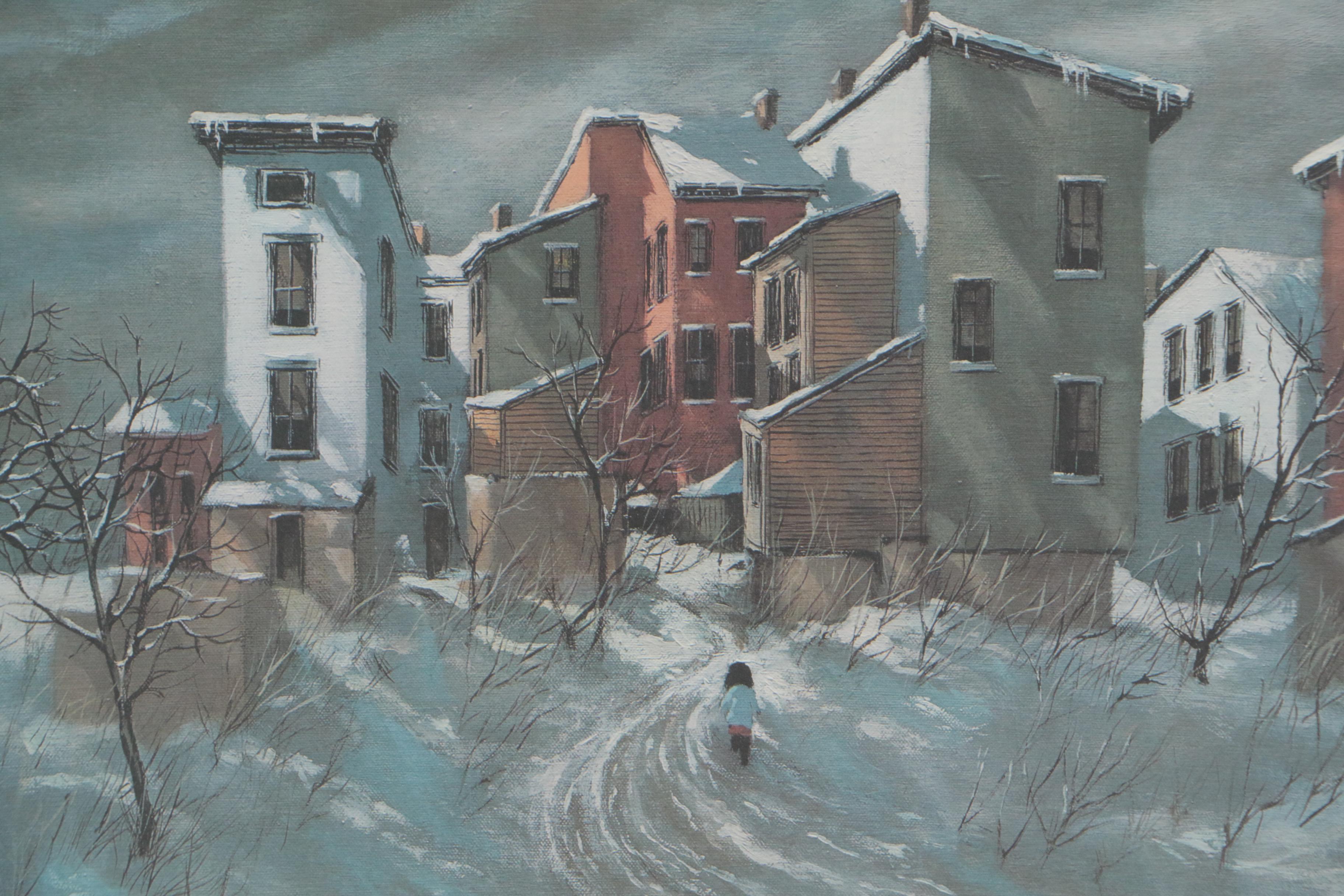 Robert Fabe Offset Lithograph "December Day"