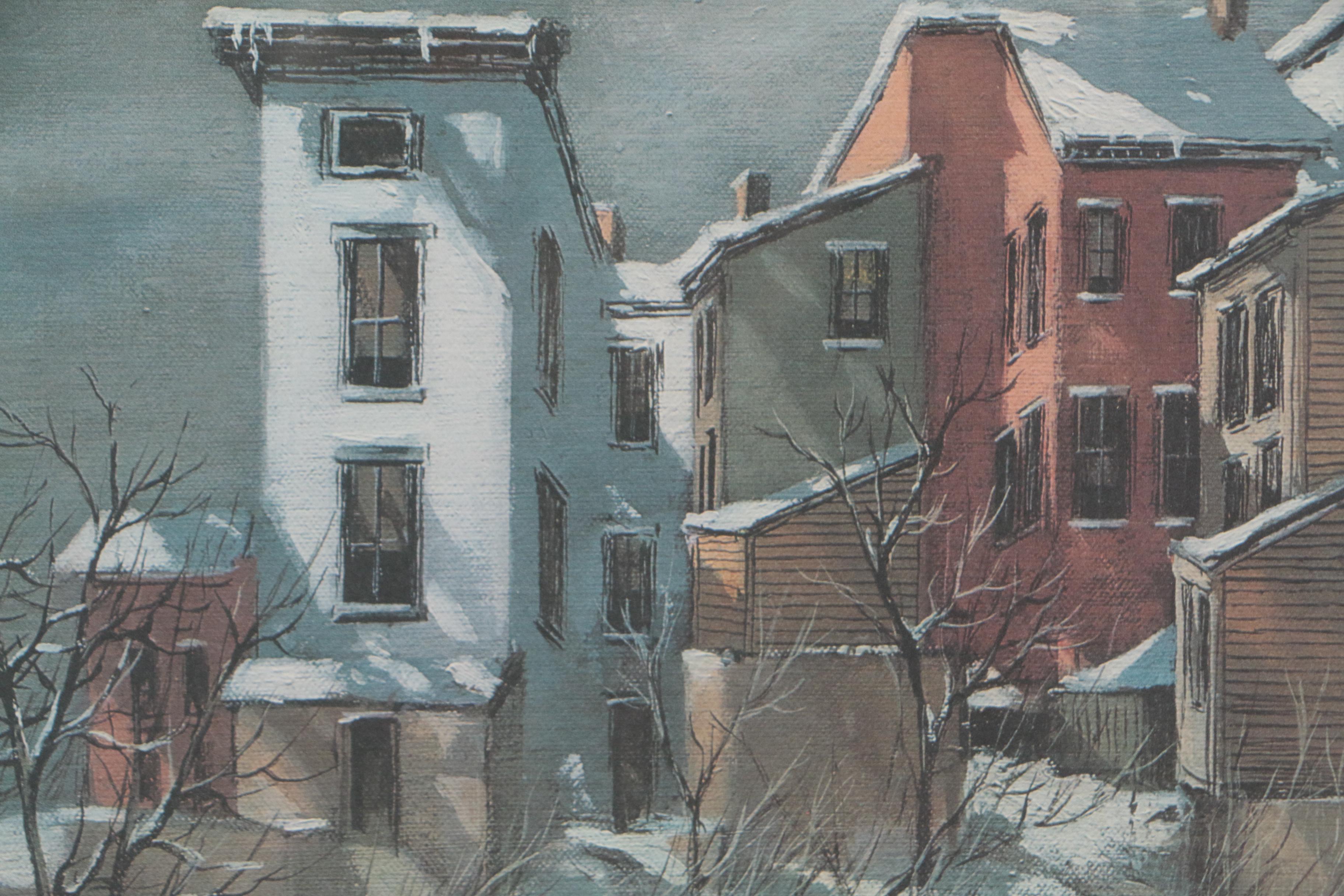 Robert Fabe Offset Lithograph "December Day"