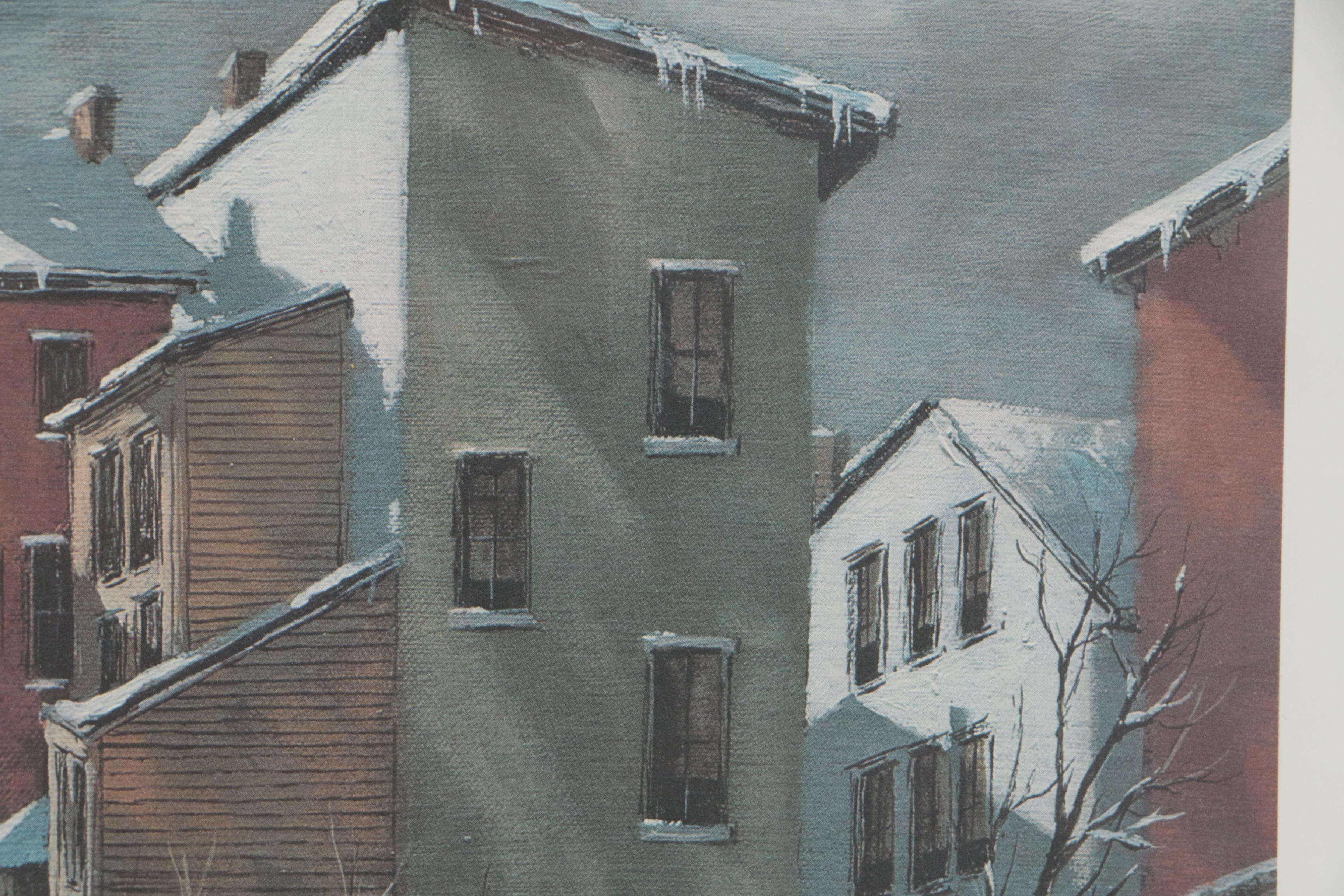 Robert Fabe Offset Lithograph "December Day"