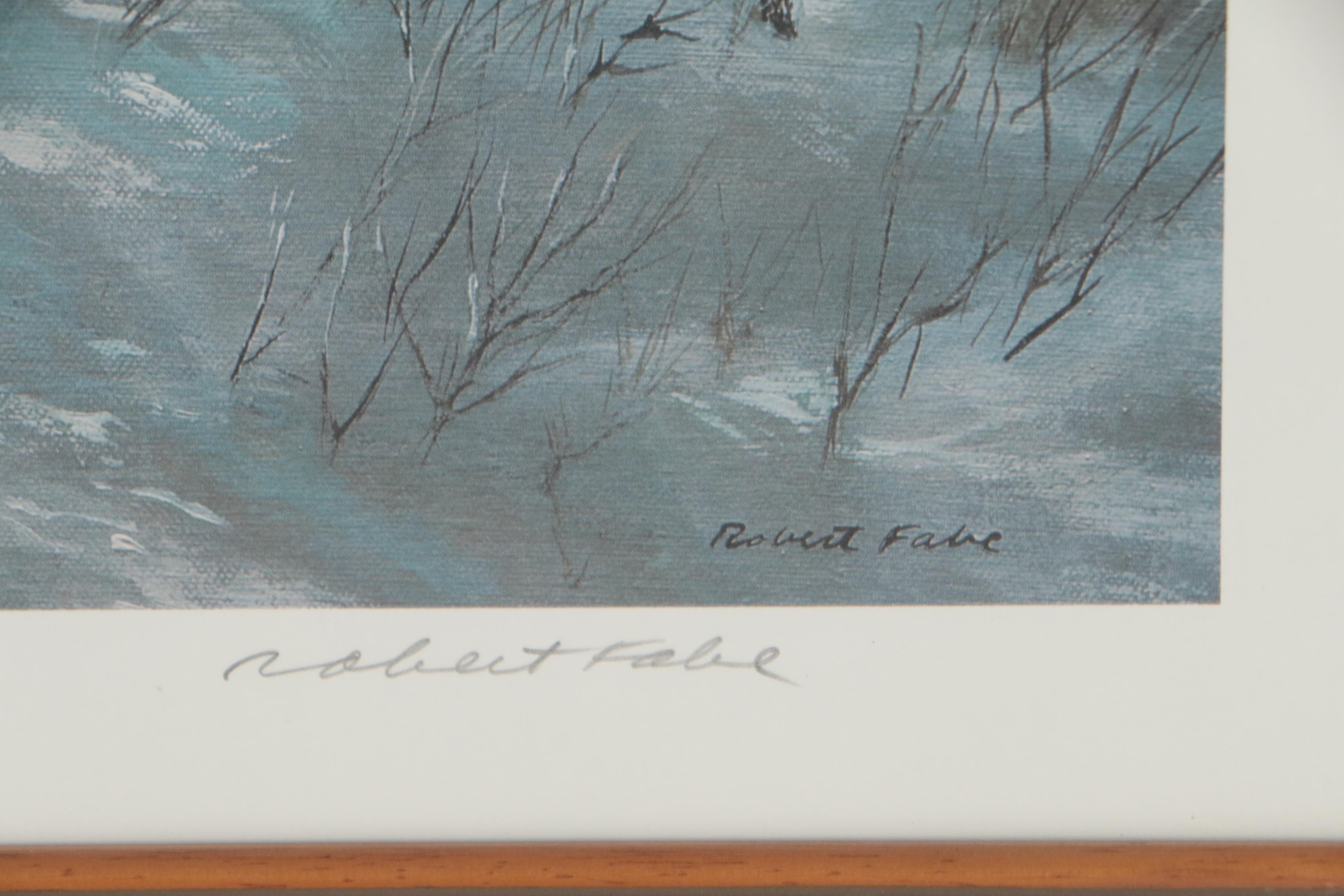 Robert Fabe Offset Lithograph "December Day"