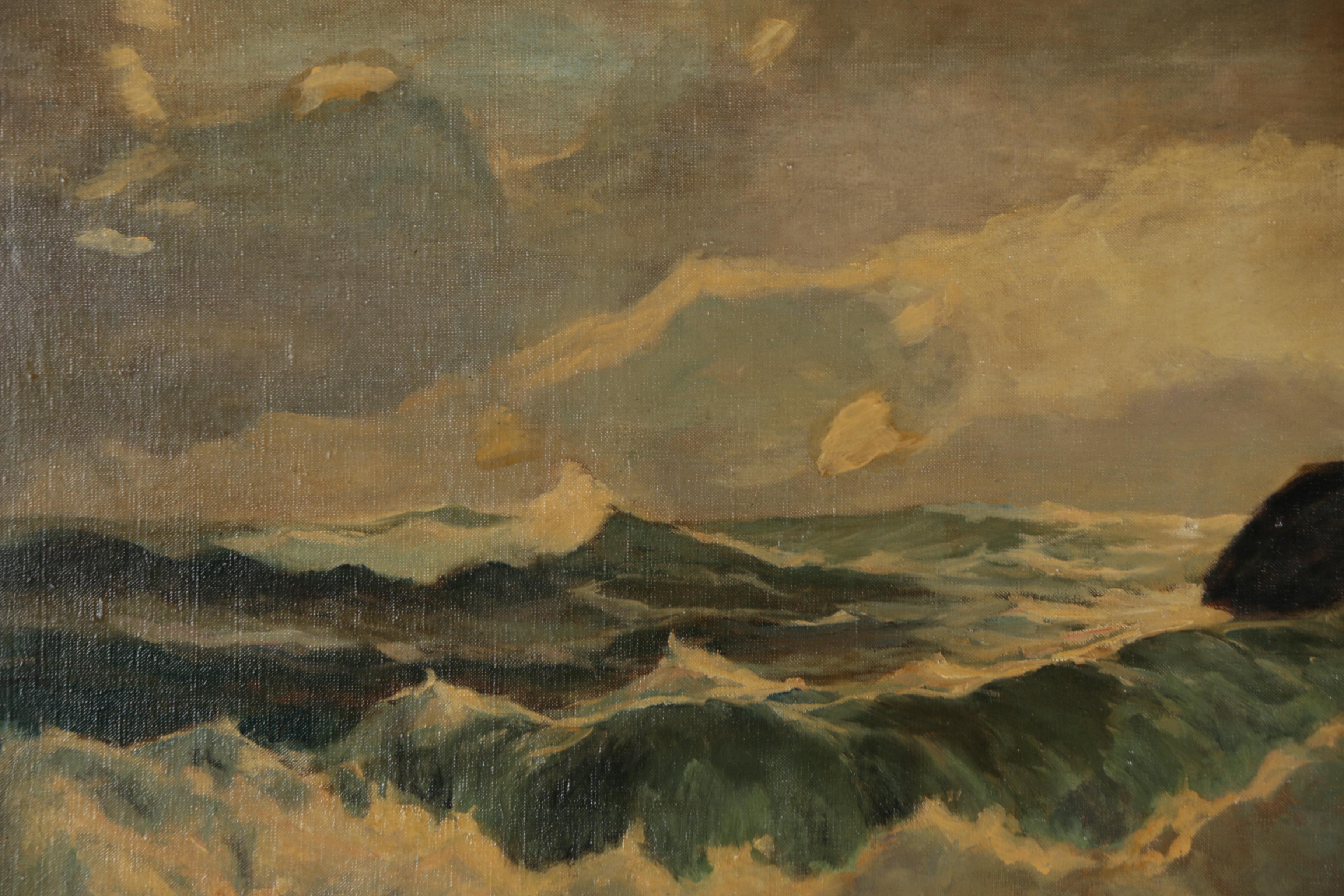 Mary Cable Butler Seascape Oil Painting