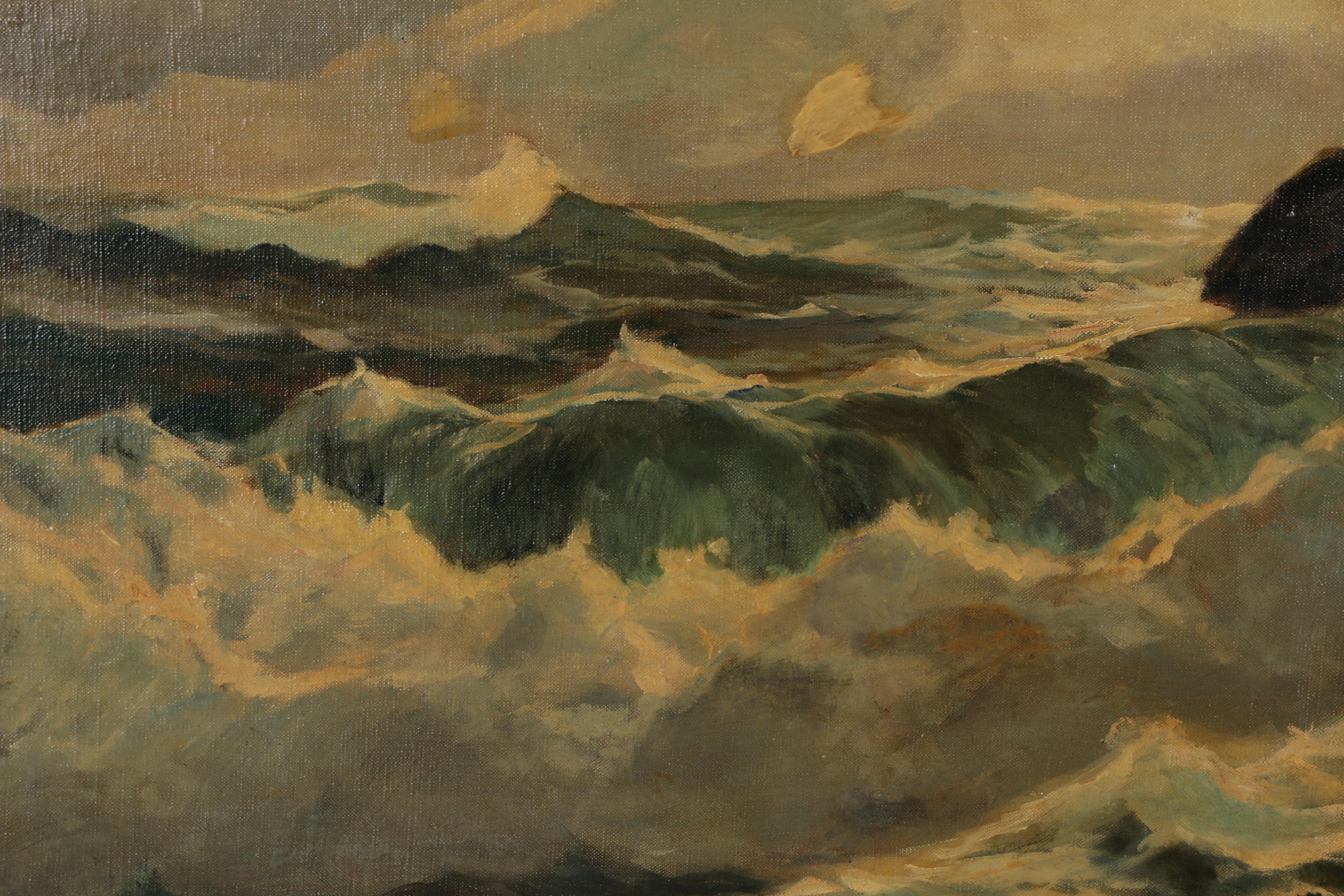 Mary Cable Butler Seascape Oil Painting