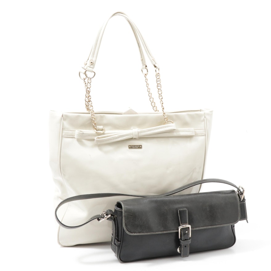 Kate Spade Patent Leather and Coach Hamptons Leather Shoulder Bags