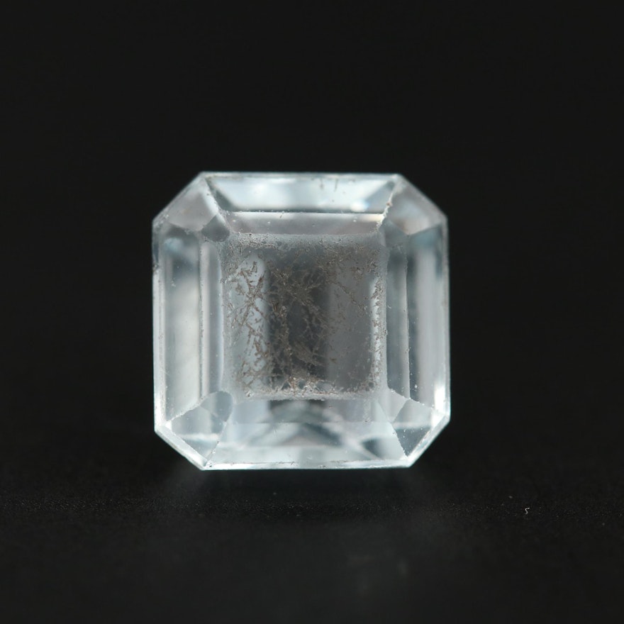 Loose 3.22 CT Aquamarine Gemstone