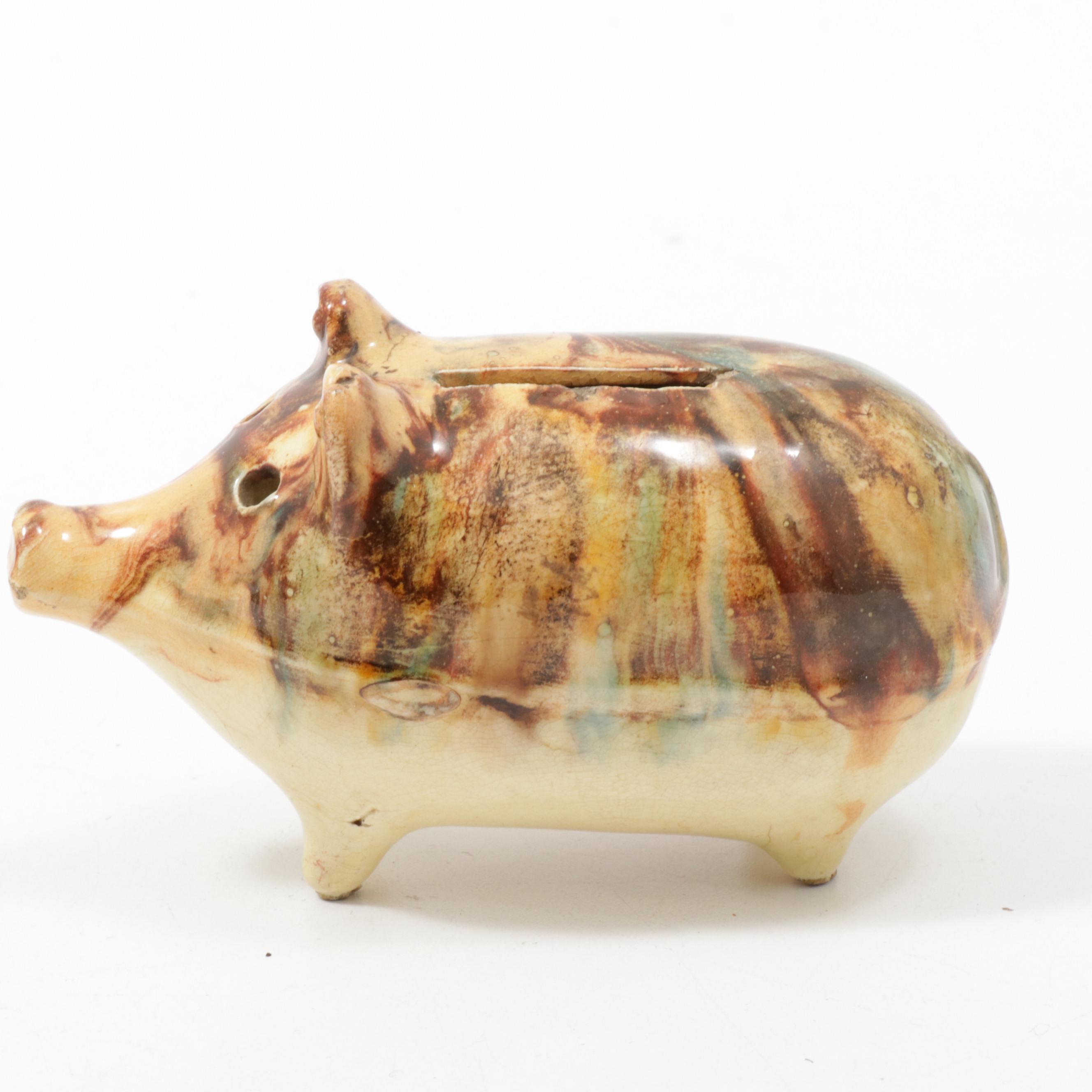 Goebel Ceramic Pig and Earthenware Piggy Bank