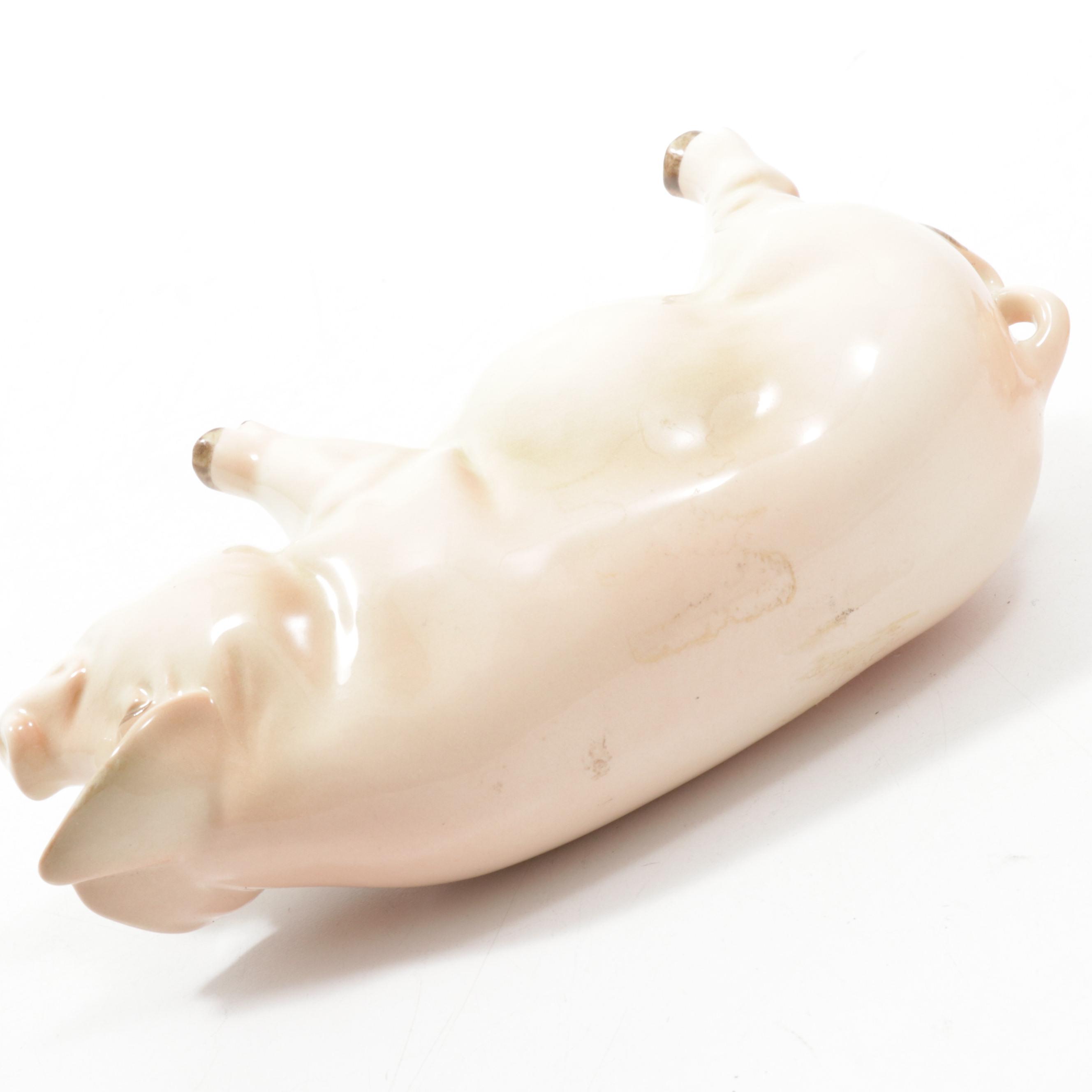Goebel Ceramic Pig and Earthenware Piggy Bank