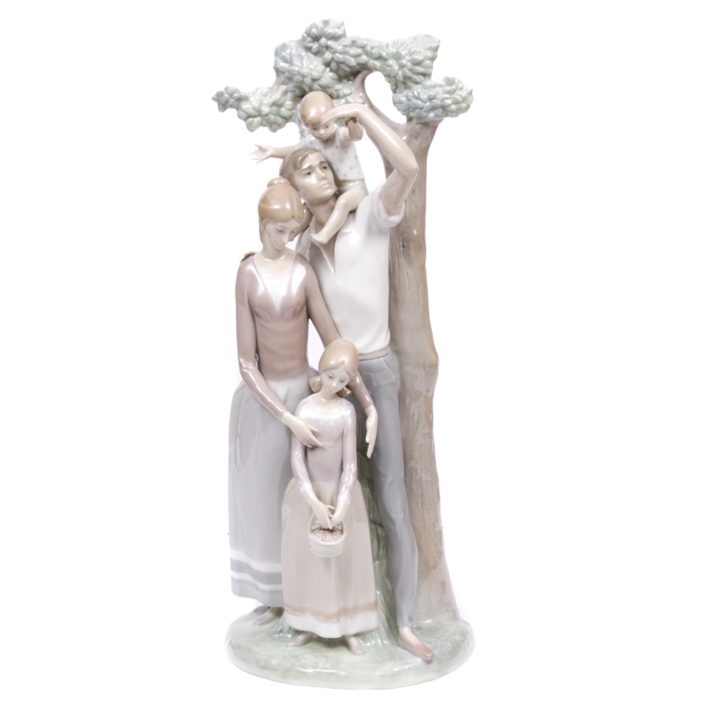 Lladró Porcelain Family Figurine, 1971–1974
