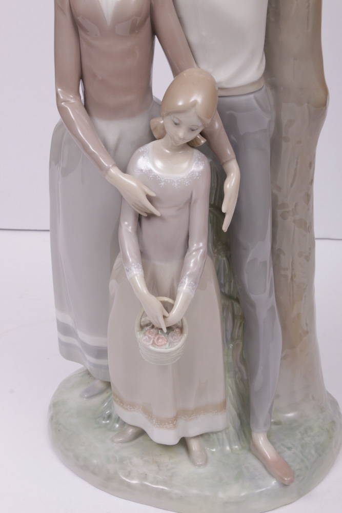 Lladró Porcelain Family Figurine, 1971–1974