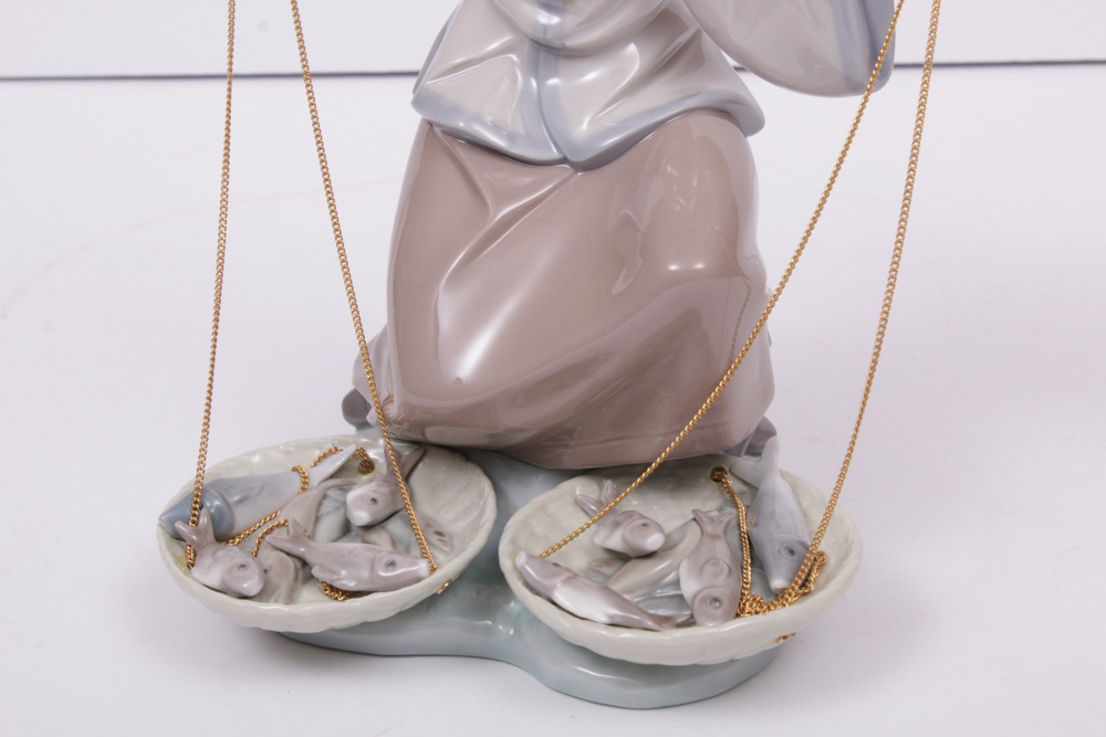 Lladró "Fish A' Plenty" Porcelain Figurine Designed by Salvador Debón, 1984–1989