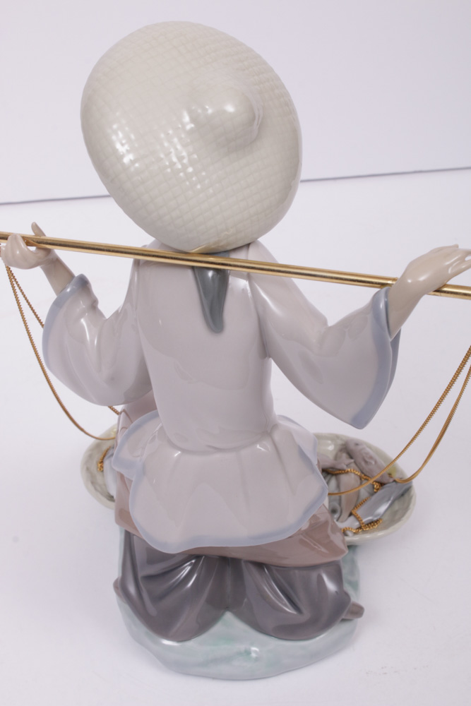 Lladró "Fish A' Plenty" Porcelain Figurine Designed by Salvador Debón, 1984–1989