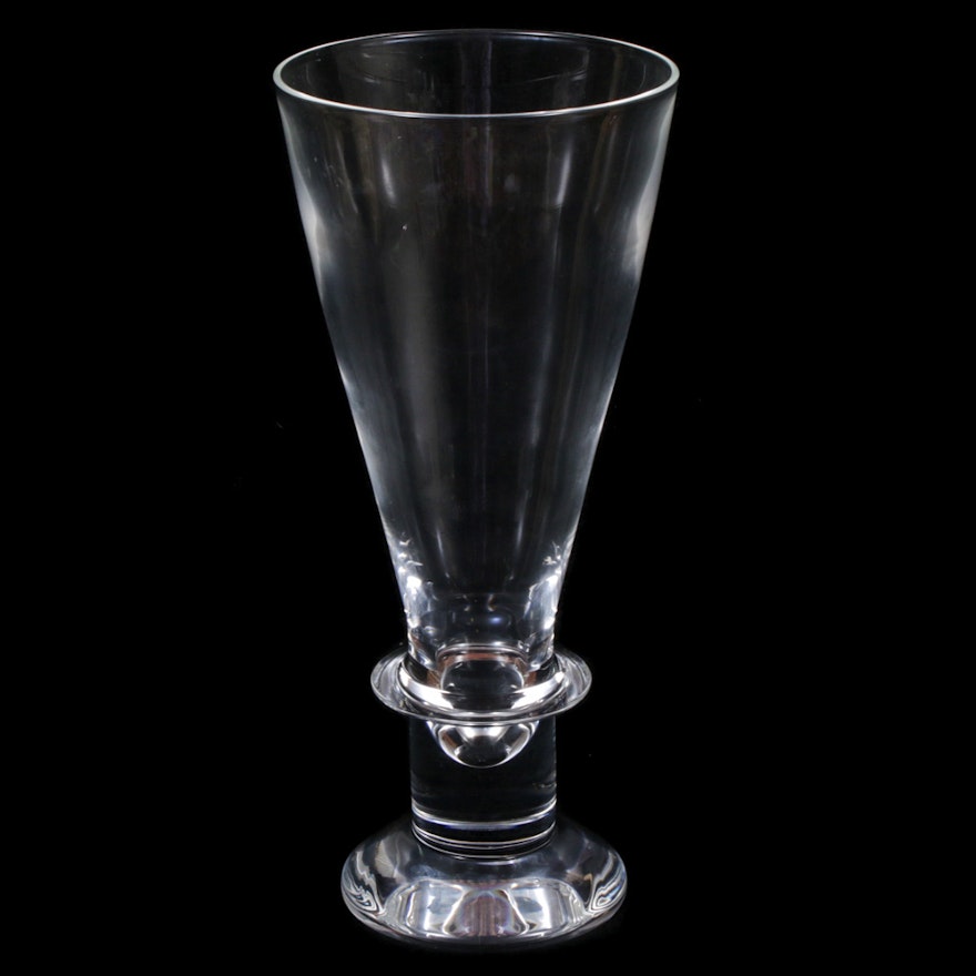 Steuben Art Glass Trumpet Vase, Mid-20th Century