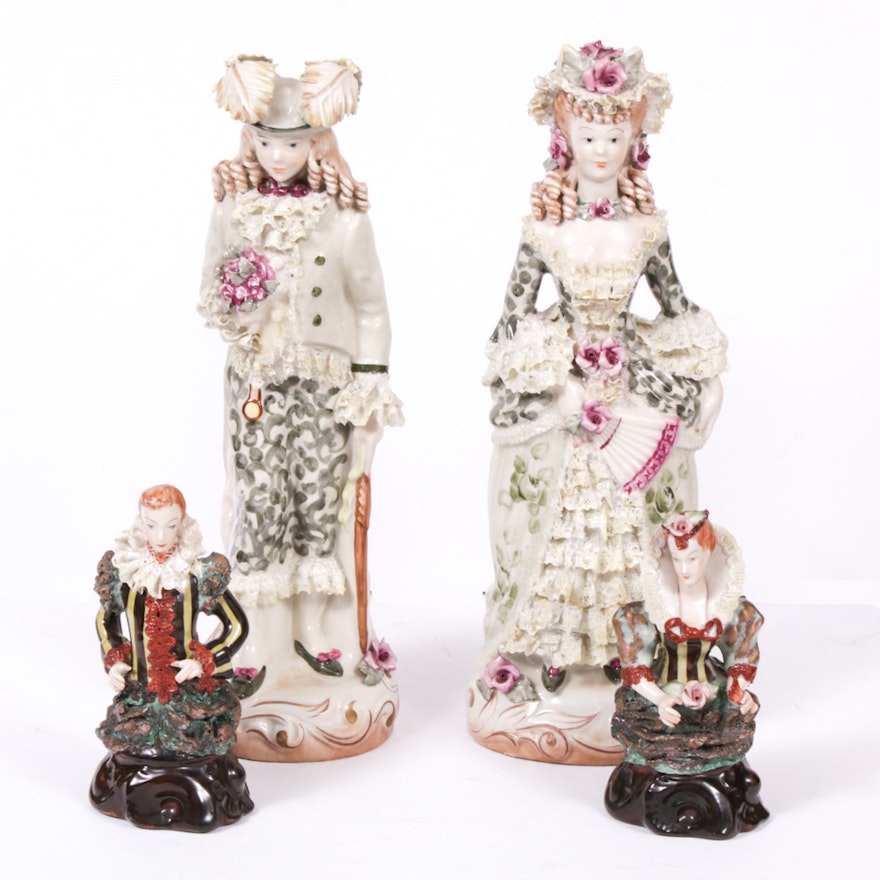 Cordey Porcelain Figurines of Victorian Couples
