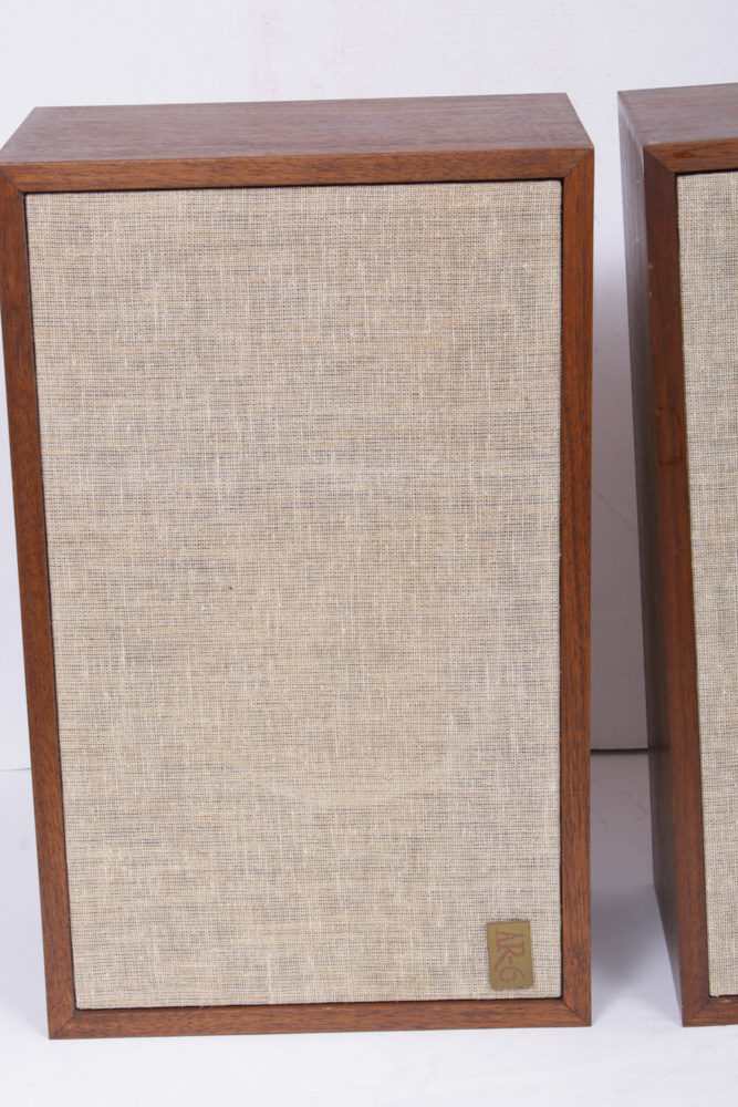 Acoustic Research AR-6 Stereo Speakers, Mid-20th Century