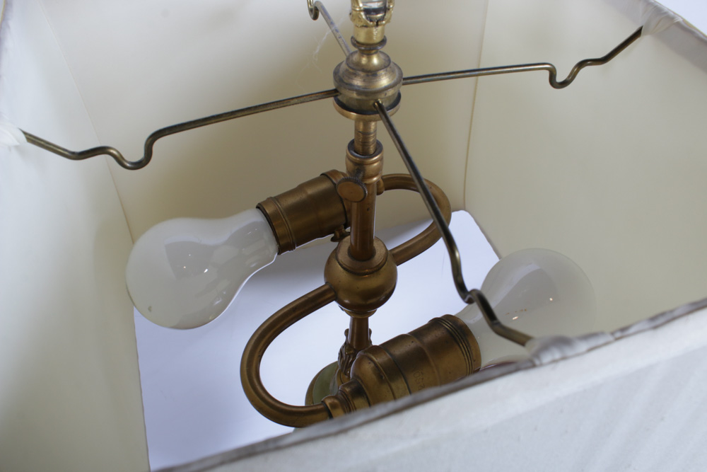 Regency Style Green Alabaster Table Lamp