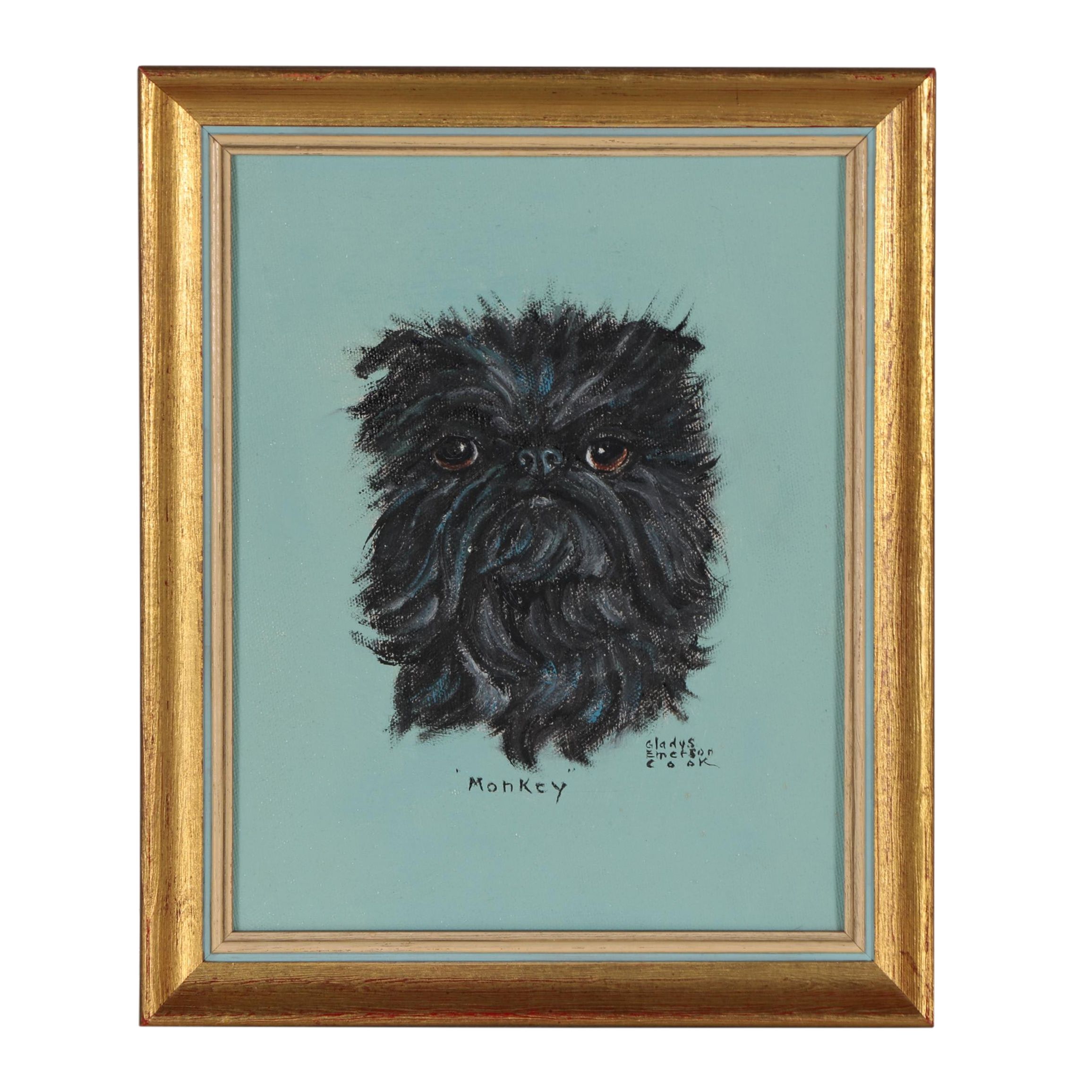 Gladys Emerson Cook Oil Painting "Monkey"