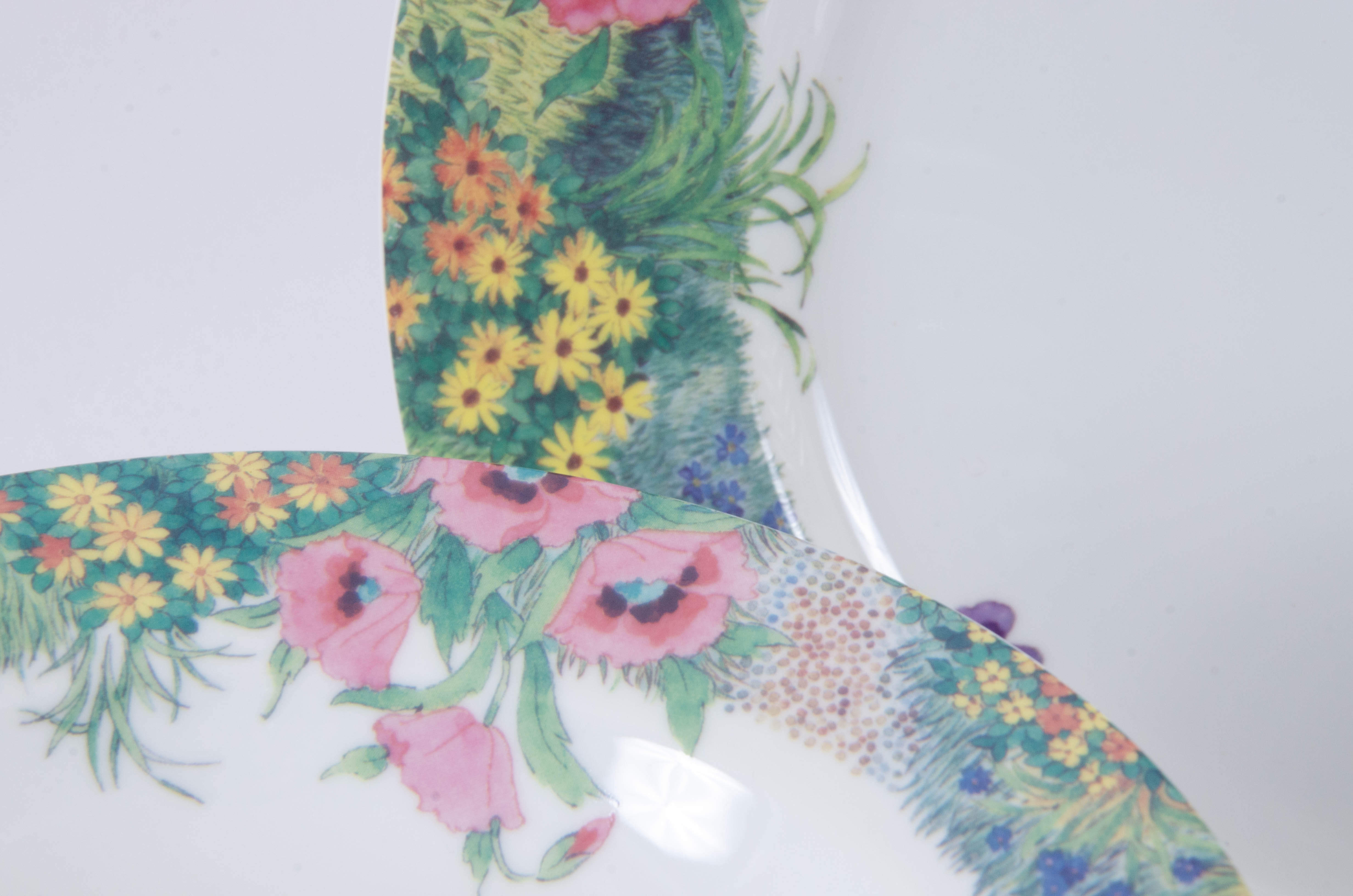 Nikko "Secret Garden" Porcelain Dinnerware, Late 20th Century