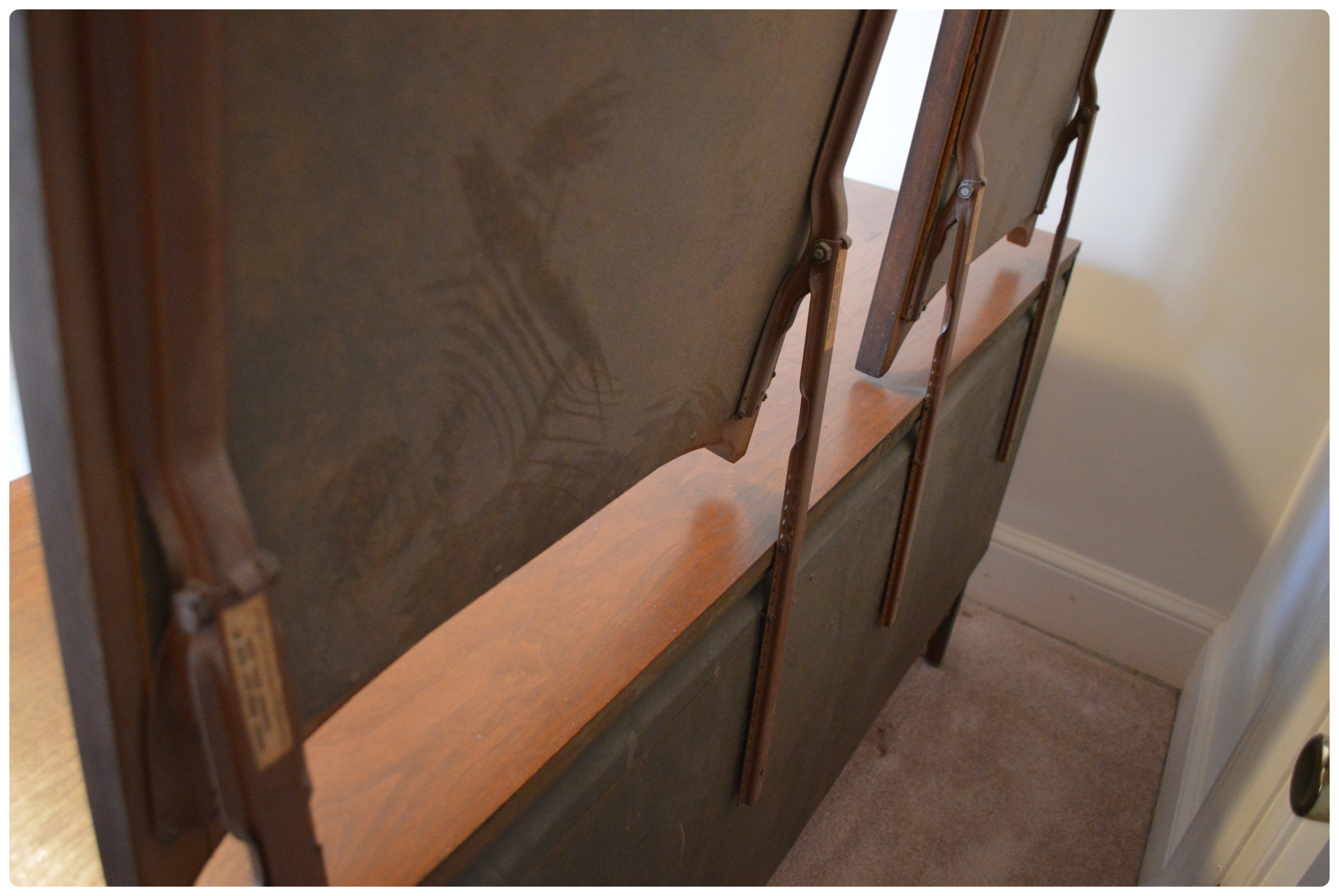 Broyhill Premier, Mid Century Modern "Brasilia" Walnut Dresser with Arch Mirrors