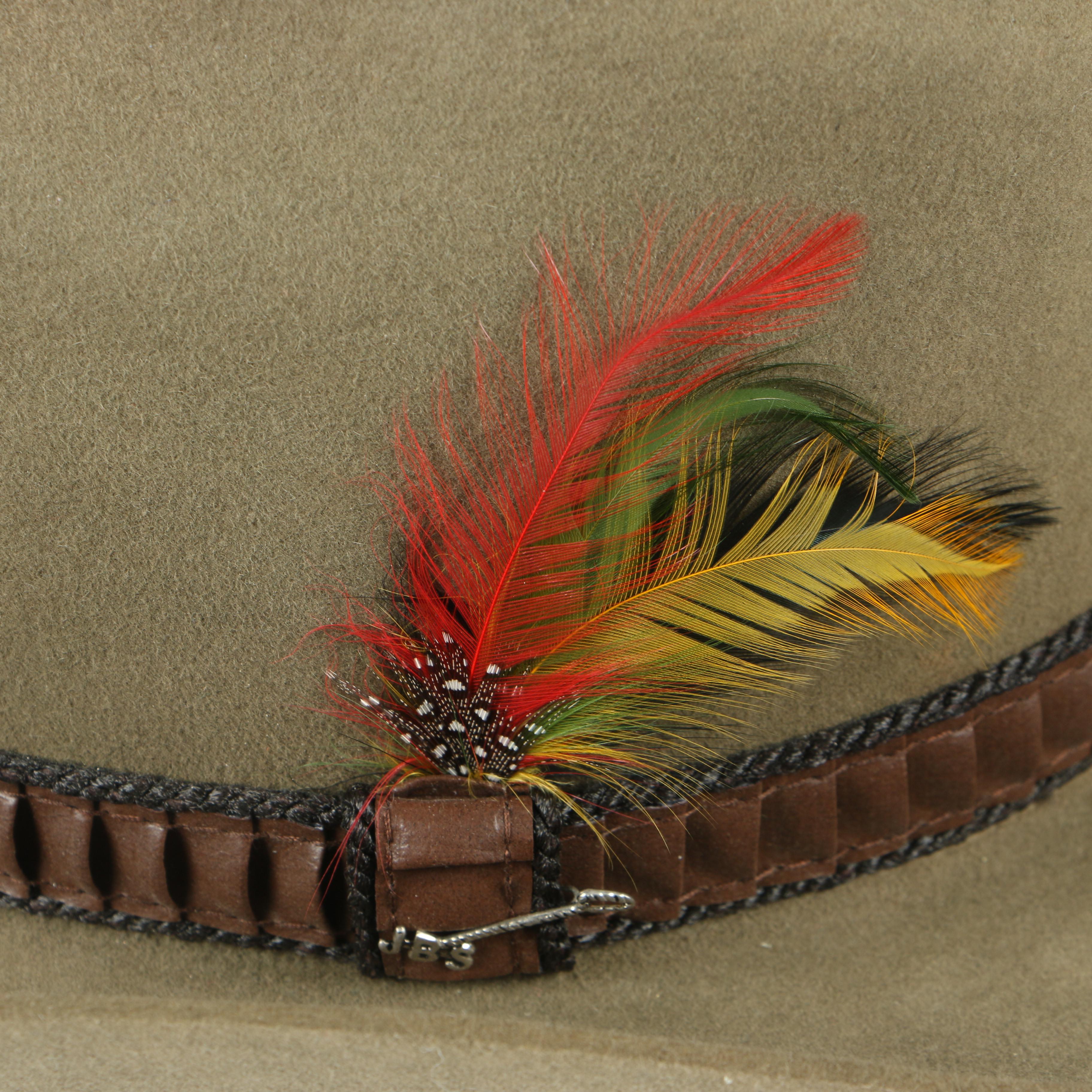 Stetson 3X Beaver Felt Cowboy Hat in Sage with Braided Band and JBS Lasso Pin