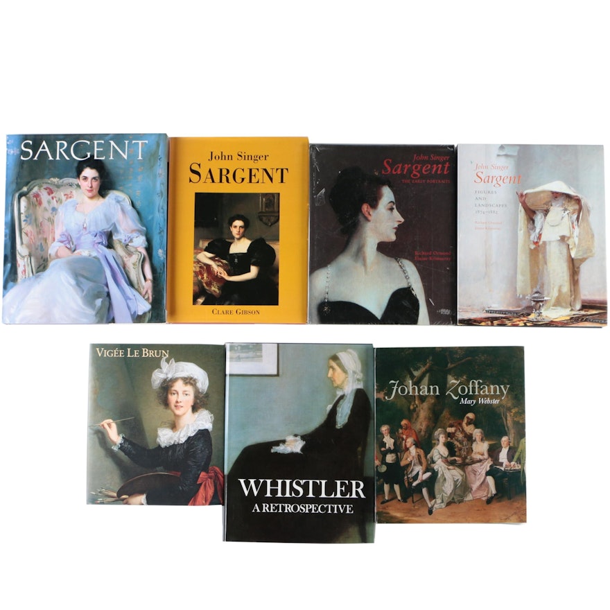 Art Books Including John Singer Sargent and Élisabeth Vigée Le Brun