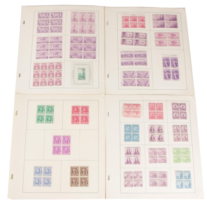 United States Postage Stamp Block Collection