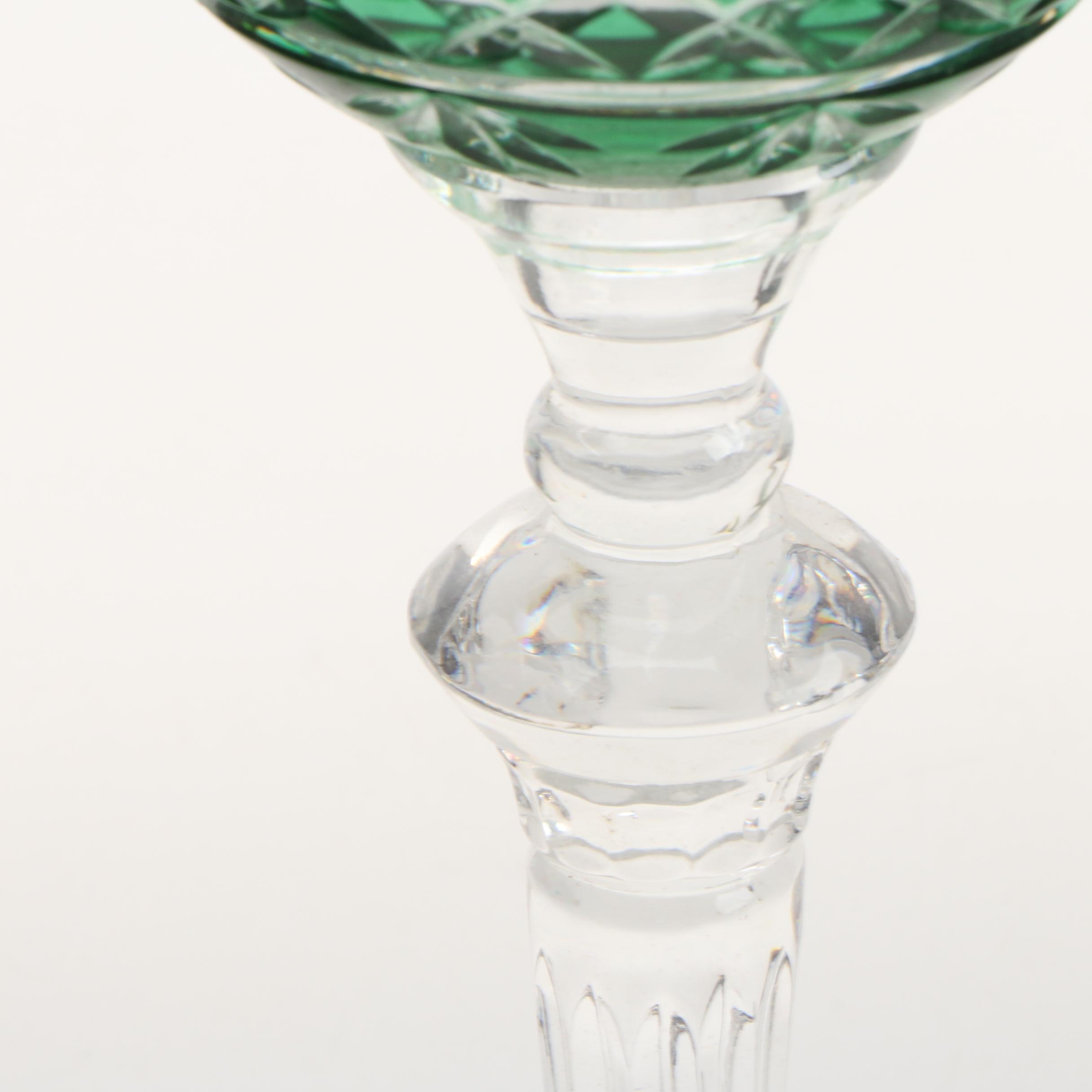 Crystal Pedestal Candle Holders