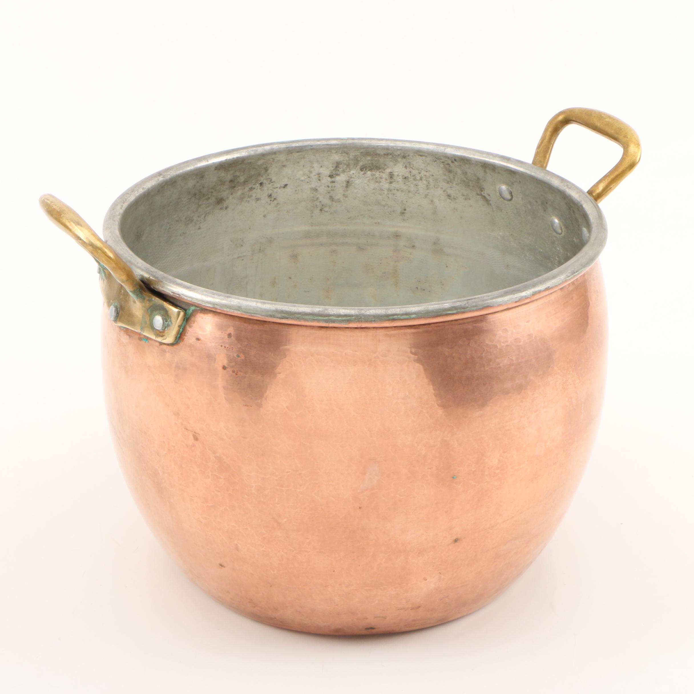 Ruffoni Hammered Copper Cookware, Late 20th Century