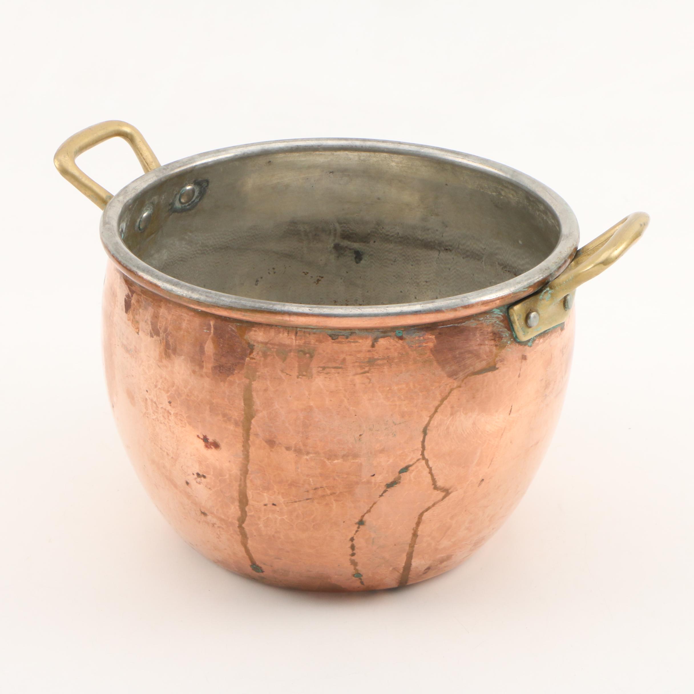 Ruffoni Hammered Copper Cookware, Late 20th Century