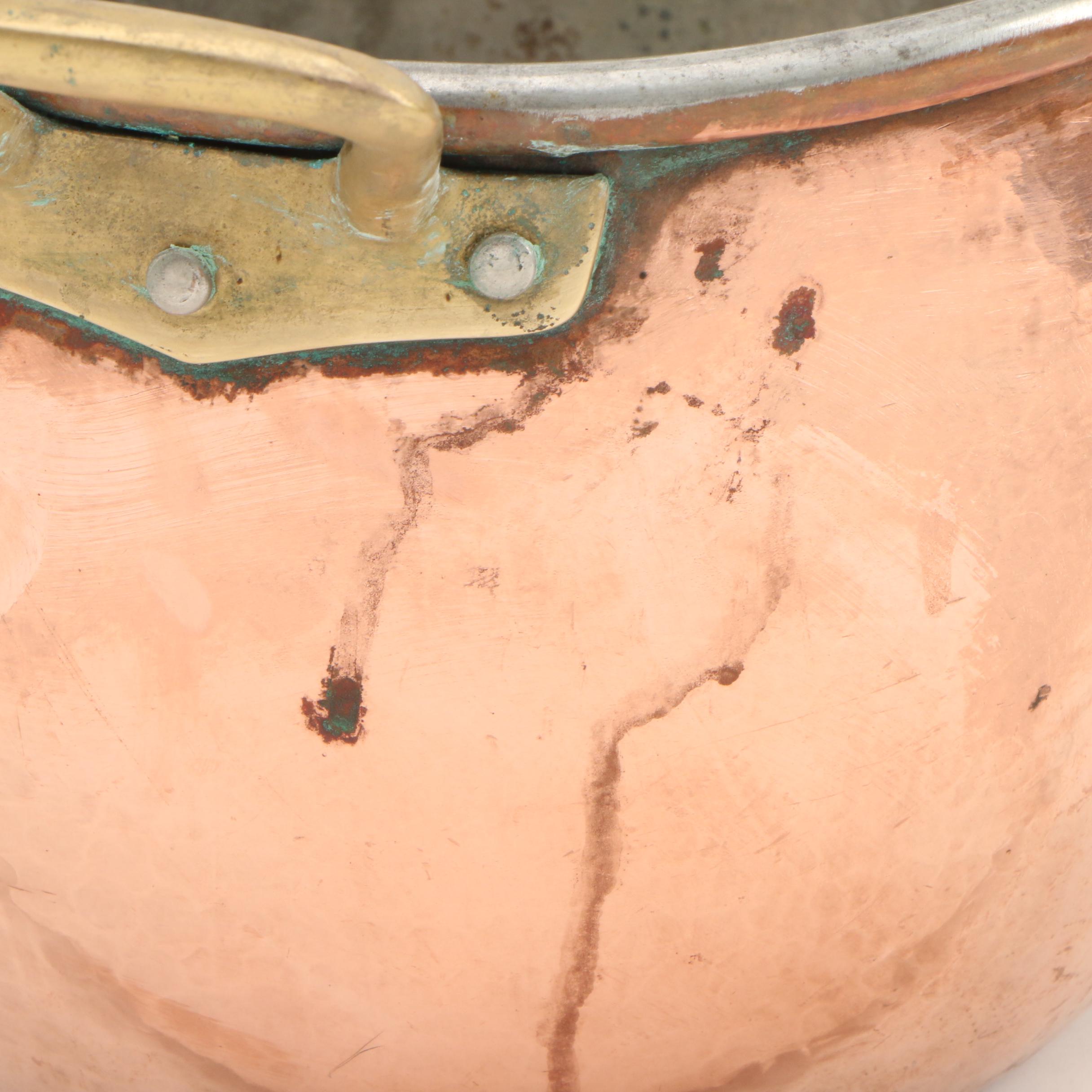 Ruffoni Hammered Copper Cookware, Late 20th Century