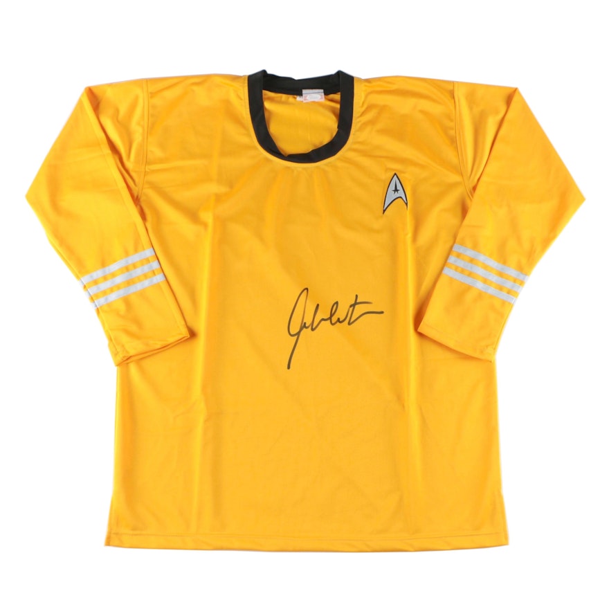 William Shatner "Capt. James T. Kirk" Signed Star Trek Shirt, JSA COA