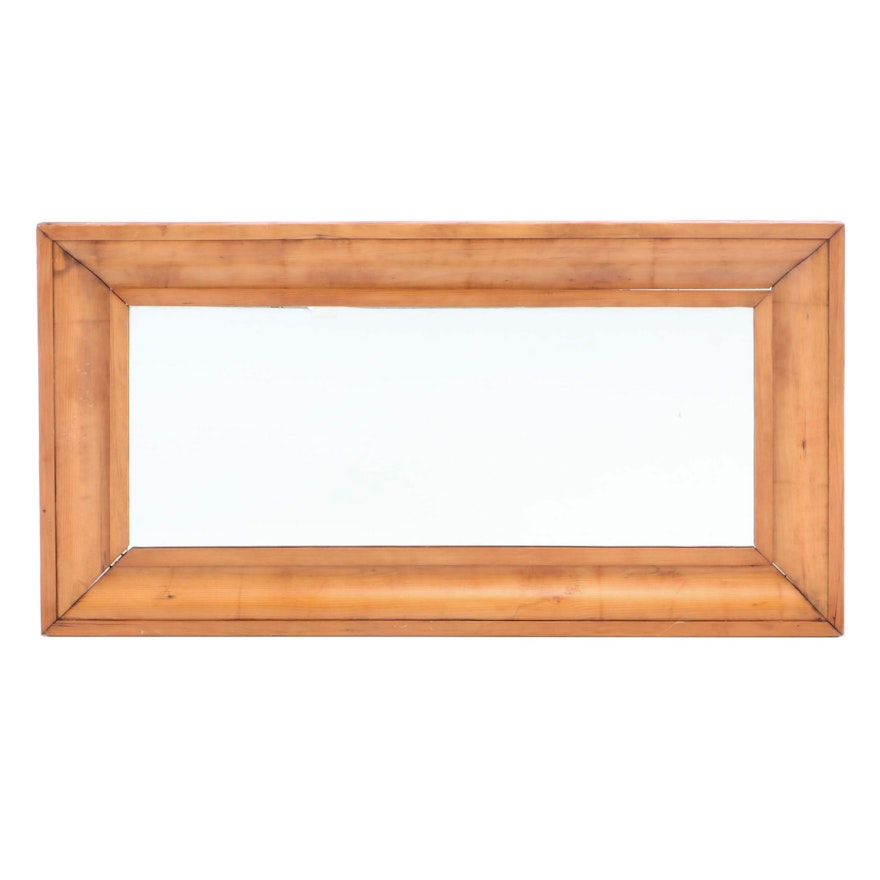 Empire Pine Ogee Framed Mirror, Mid 19th Century