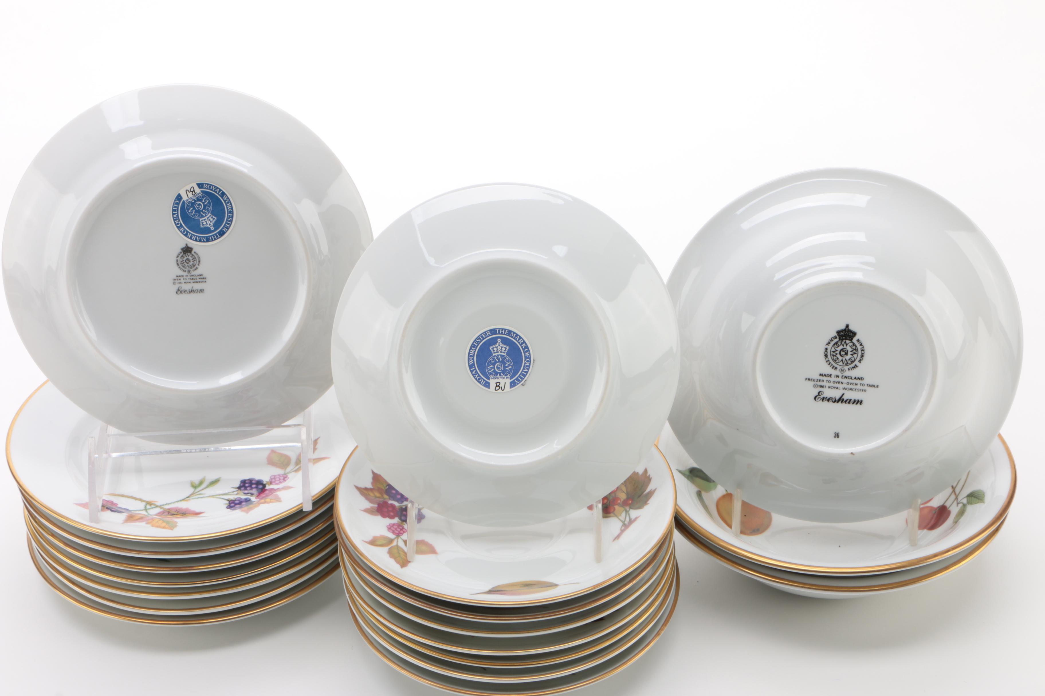 Royal Worcester "Evesham" Porcelain Dinnerware