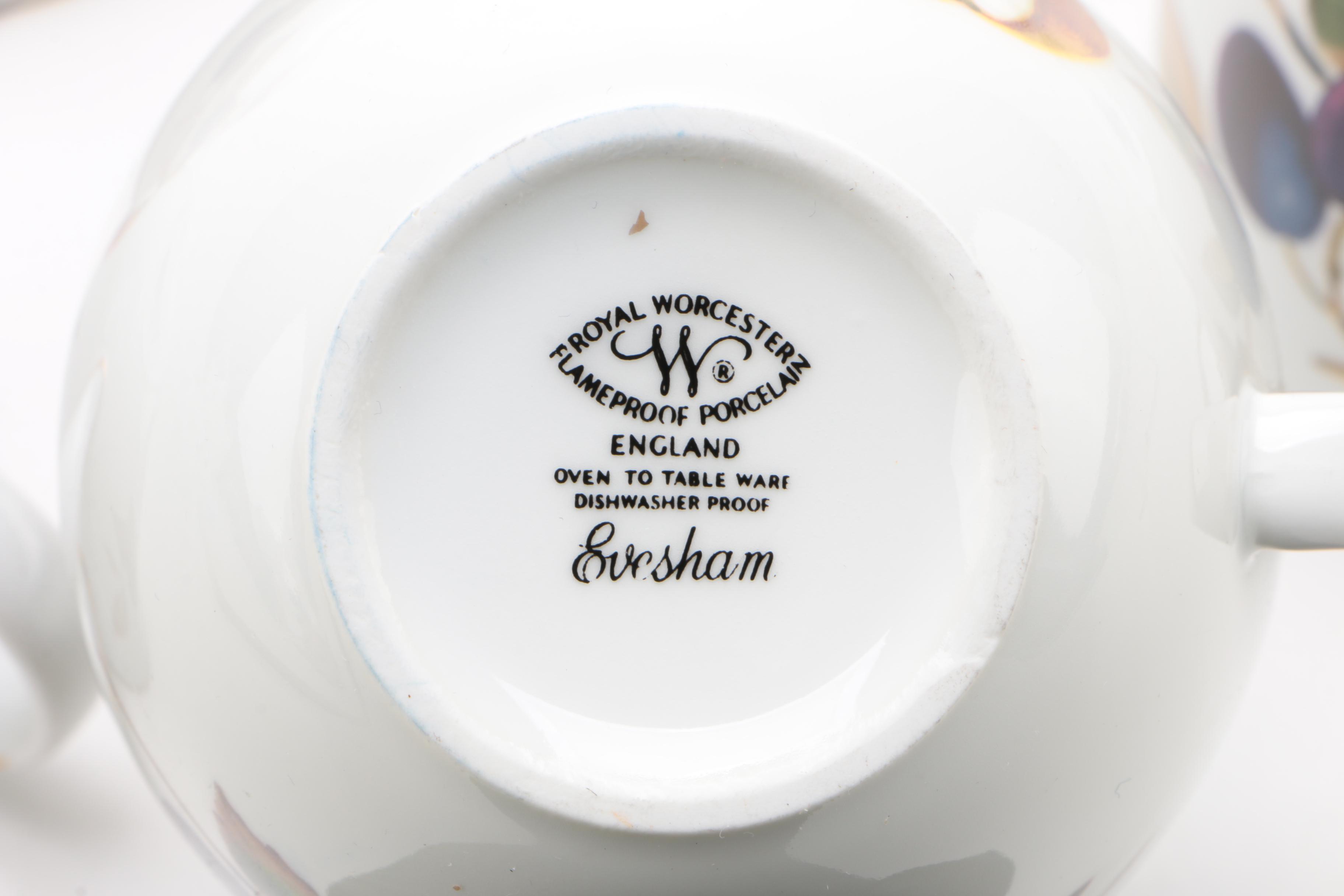 Royal Worcester "Evesham" Porcelain Dinnerware