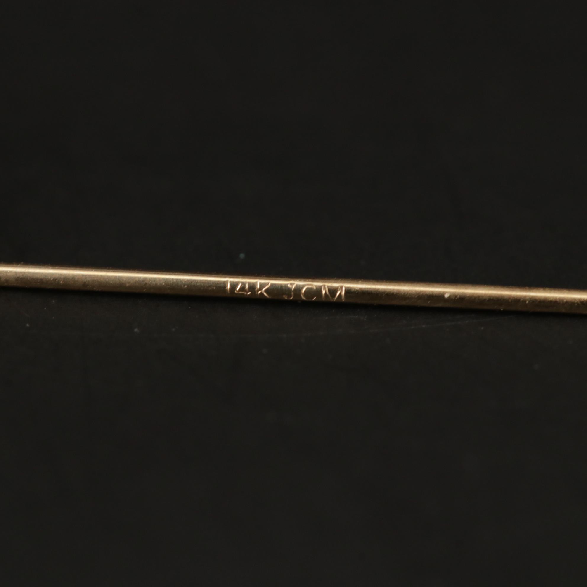 14K Yellow and White Gold Spiral Threader Earrings