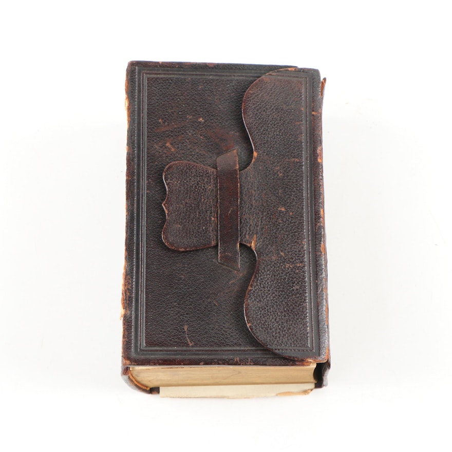 1884 Leather Bound "Het Nieuwe Testament", Five Works in One Volume